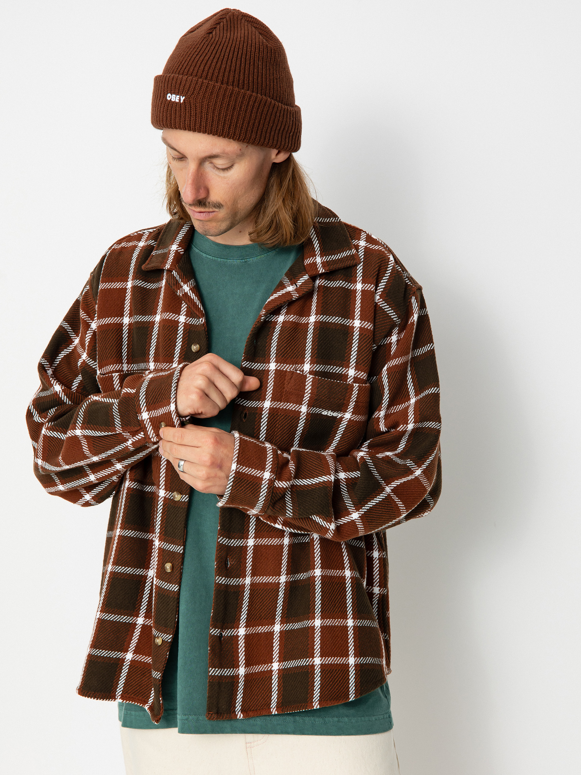 OBEY Bigwig Plaid Ing (sepia multi)