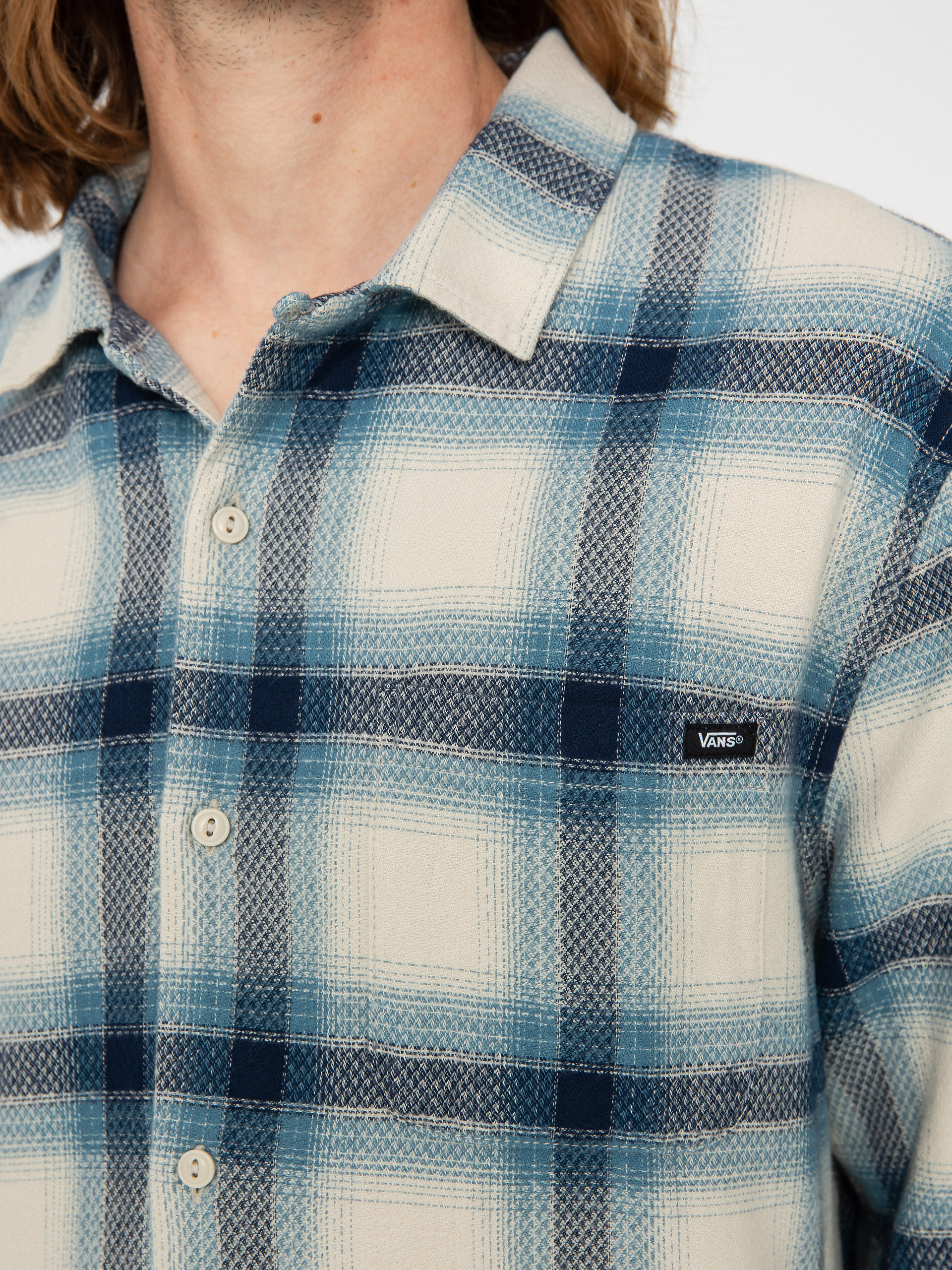 Vans Krug Ls Woven Ing (oatmeal/dress blues)