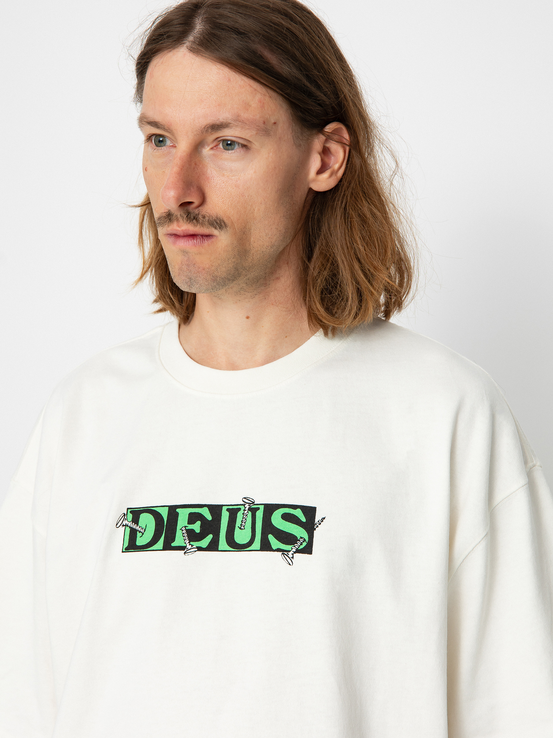 Deus Ex Machina Screw Loose póló (vintage white)