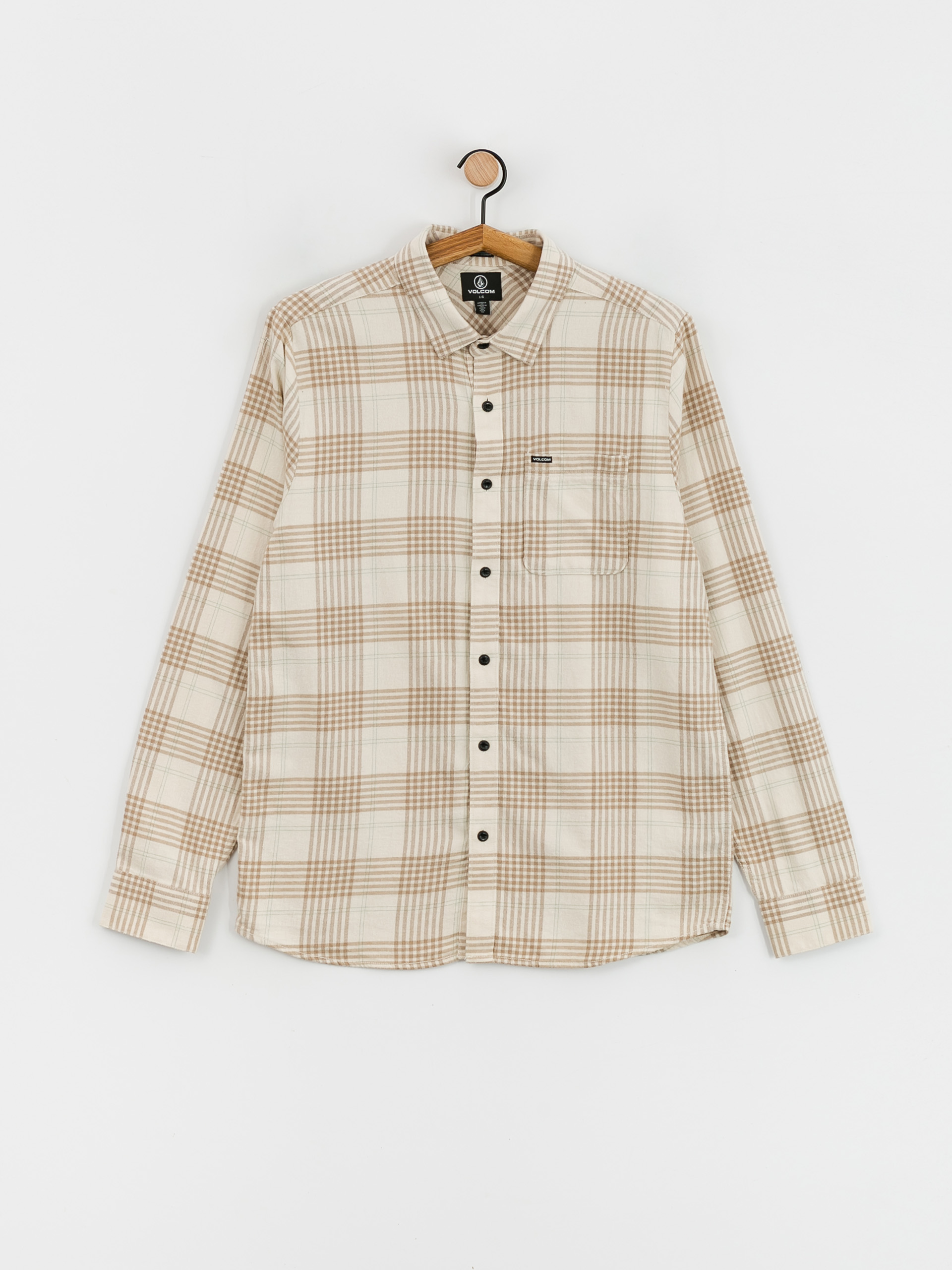 Volcom Caden Plaid Ls Ing (dirty white)