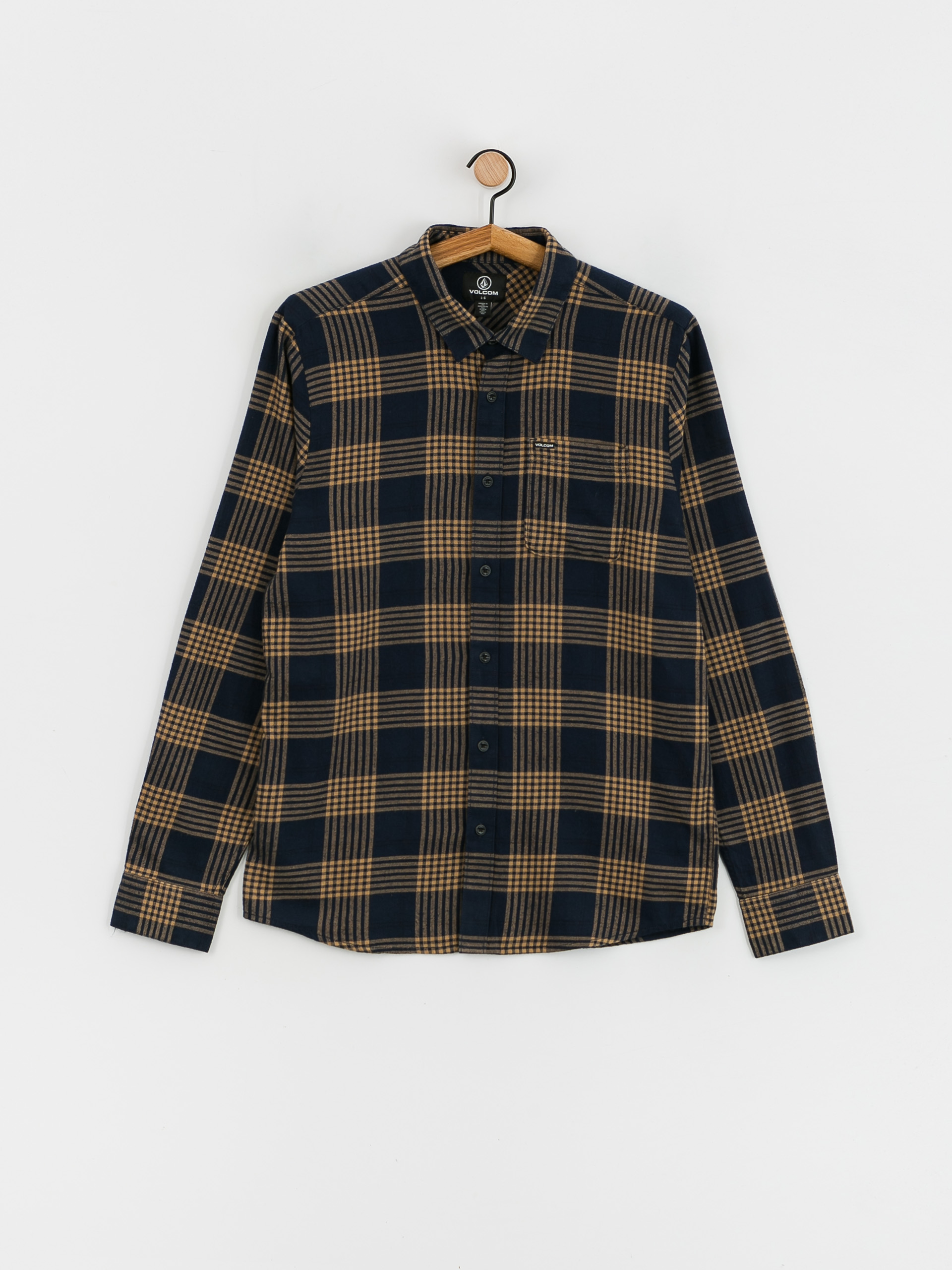 Volcom Caden Plaid Ls Ing (navy)