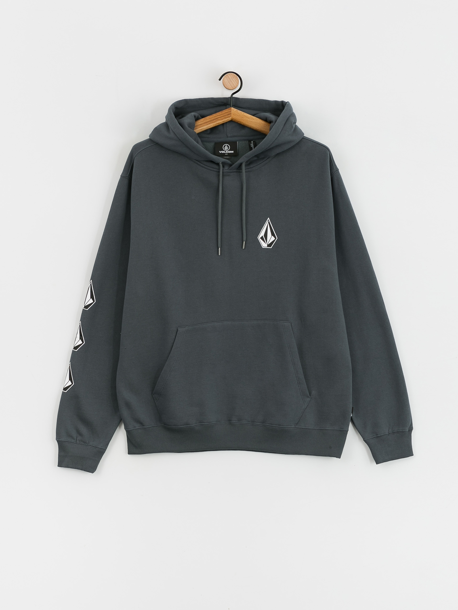 Volcom Iconic Stone HD Kapucnis pulóver (dark slate)