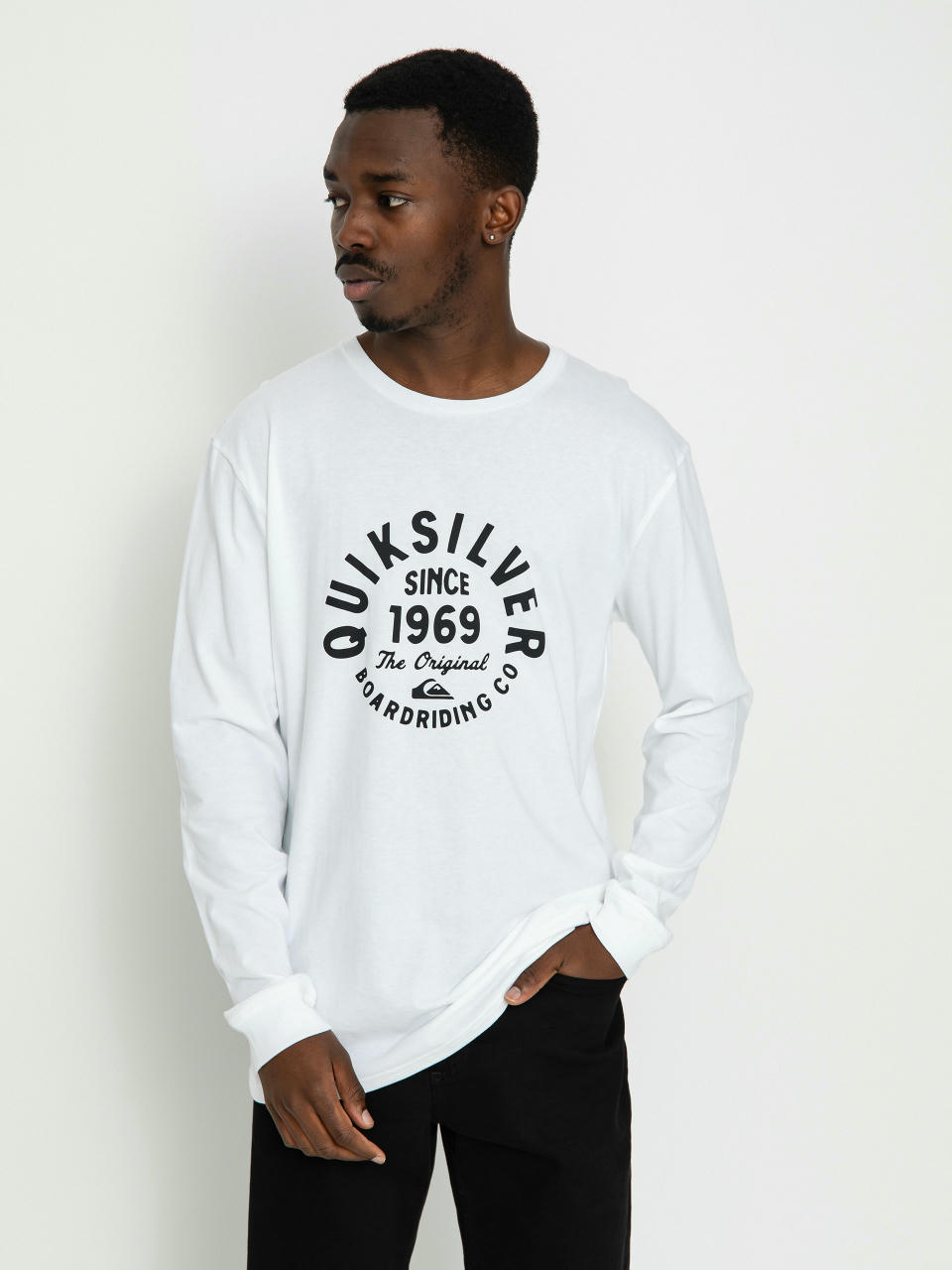 Quiksilver Circled Script Front Hosszú ujjú felső (white)