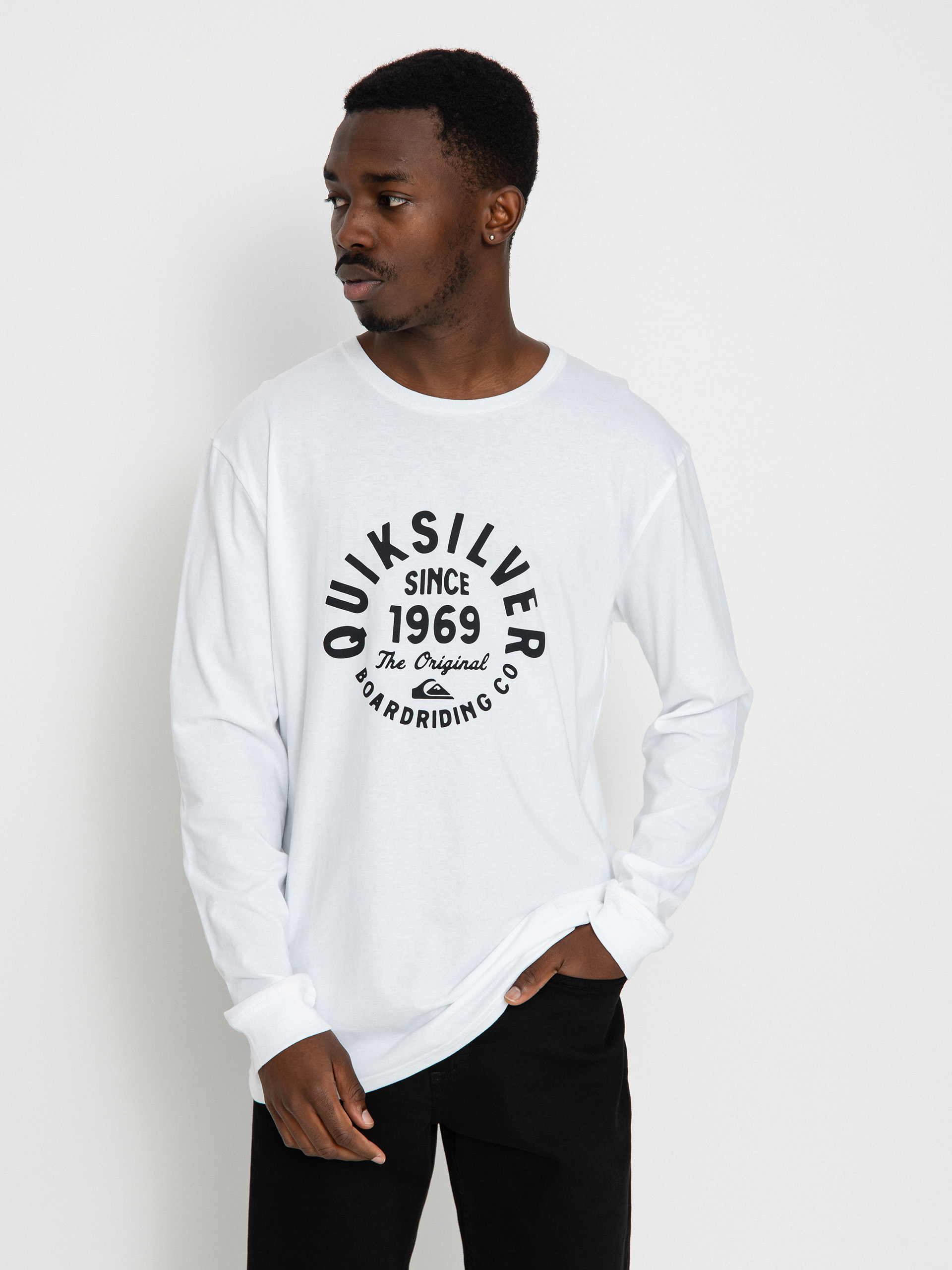 Quiksilver Circled Script Front Hosszú ujjú felső (white)
