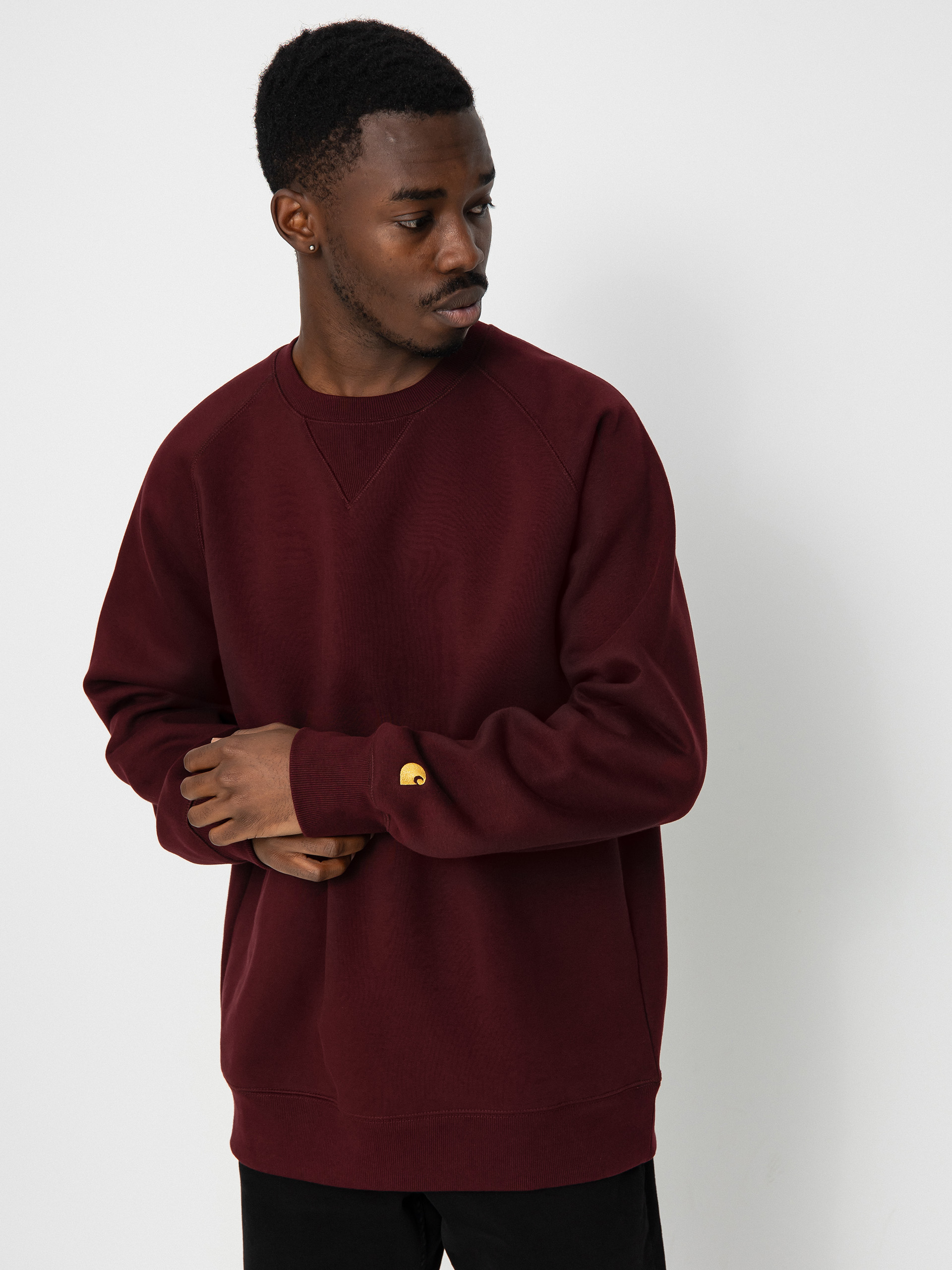 Carhartt WIP Chase Pulóver (amarone/gold)