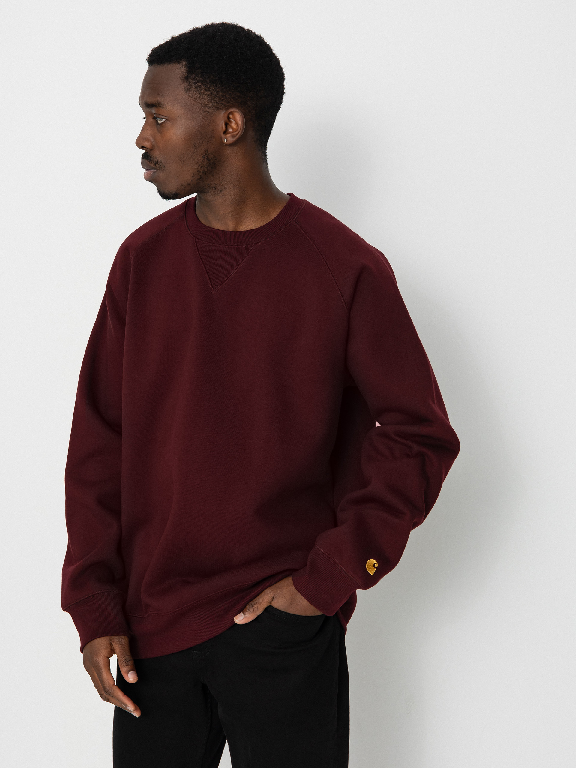 Carhartt WIP Chase Pulóver (amarone/gold)