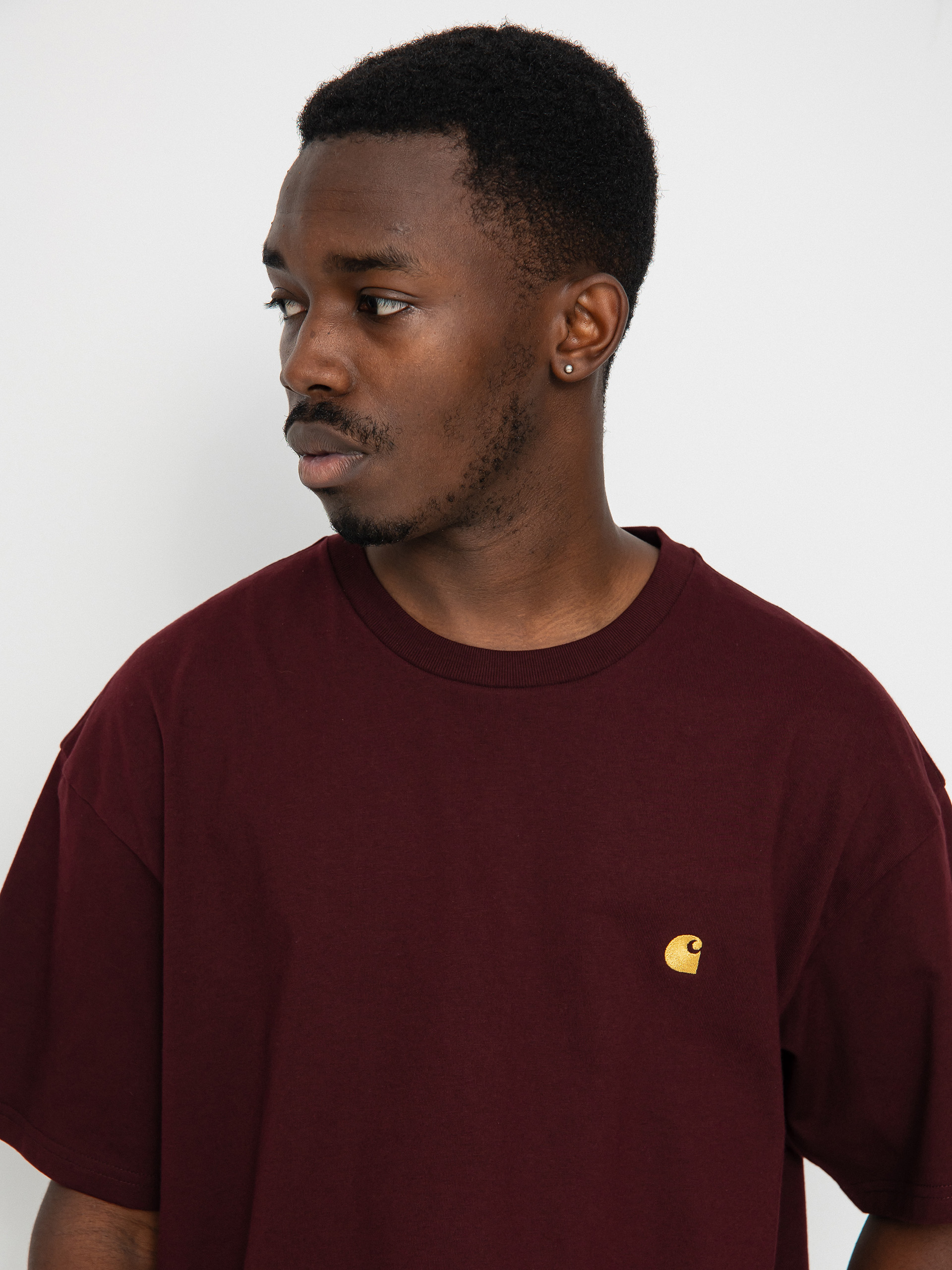 Carhartt WIP Chase póló (amarone/gold)