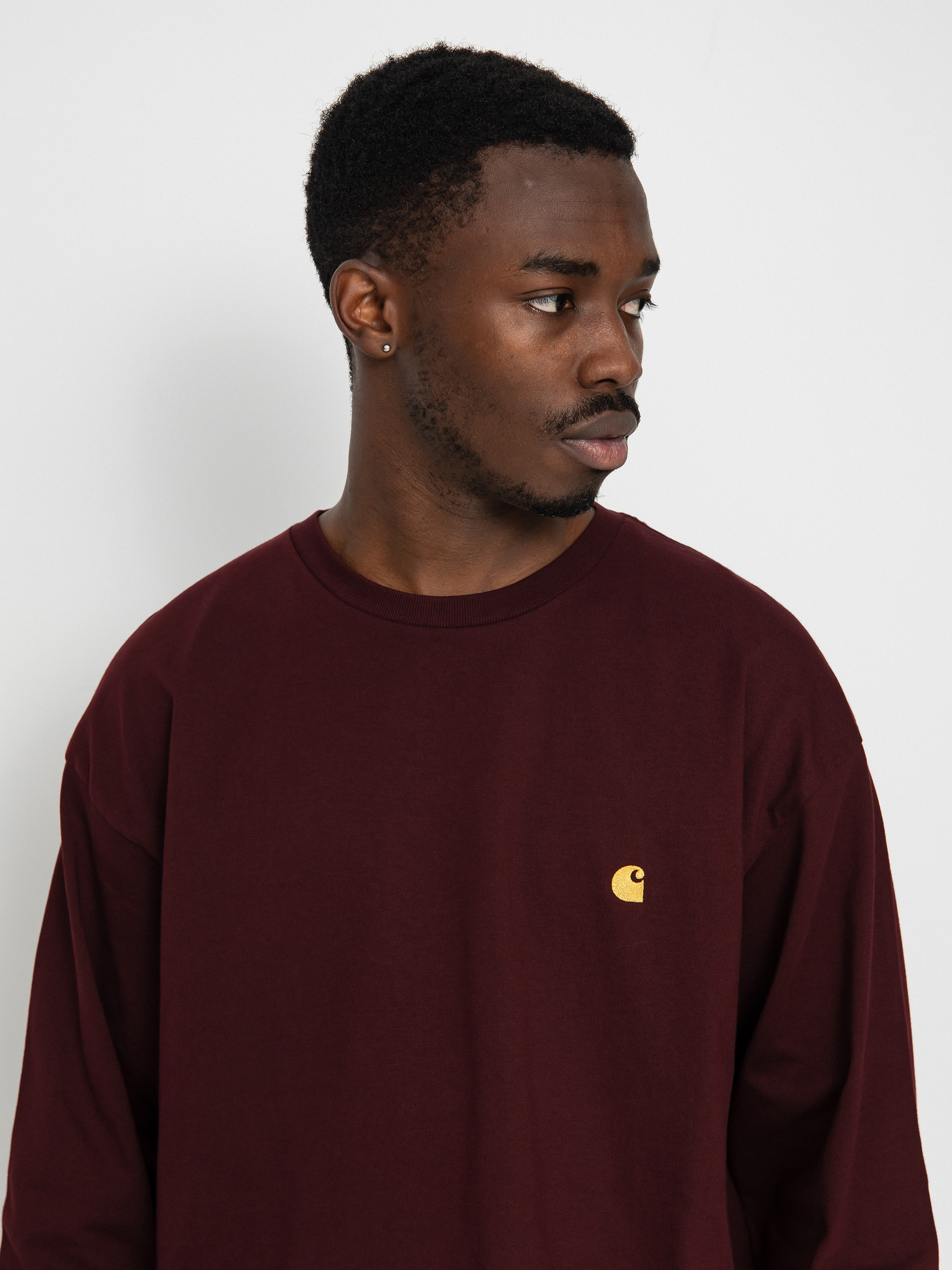 Carhartt WIP Chase Hosszú ujjú felső (amarone/gold)