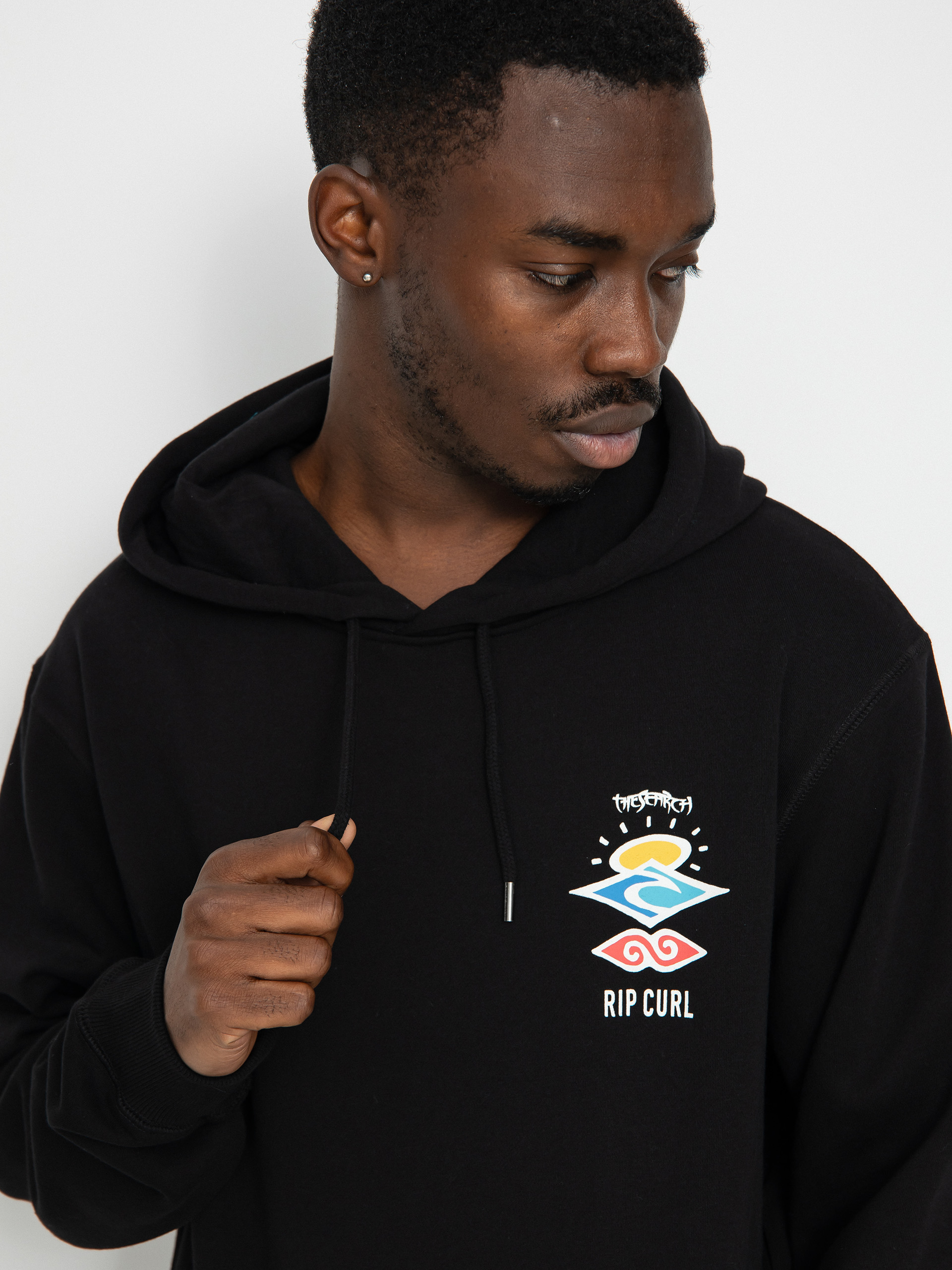 Rip Curl Search Icon HD Kapucnis pulóver (black)