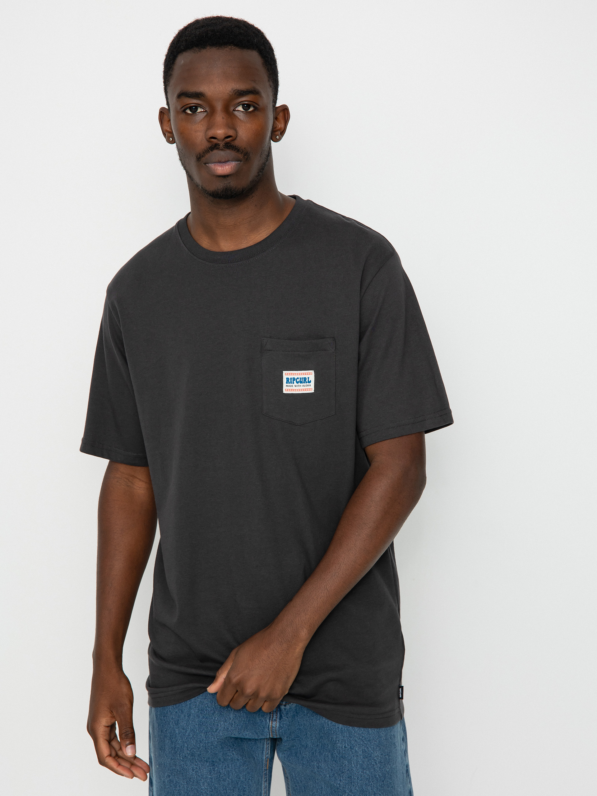 Rip Curl Horizon Badge póló (washed black)