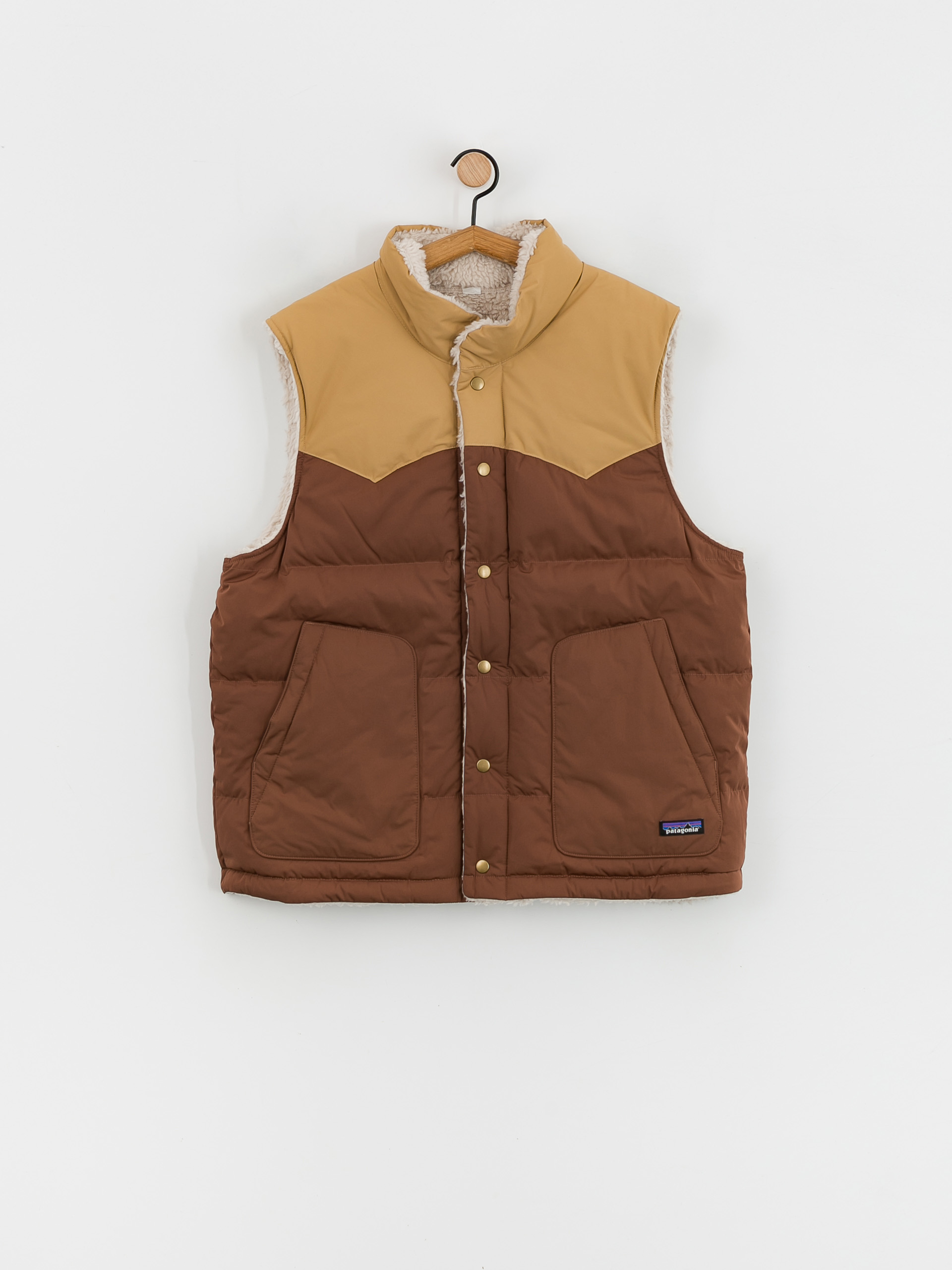 Patagonia Reversible Bivy Down Vest Mellény (moose brown)