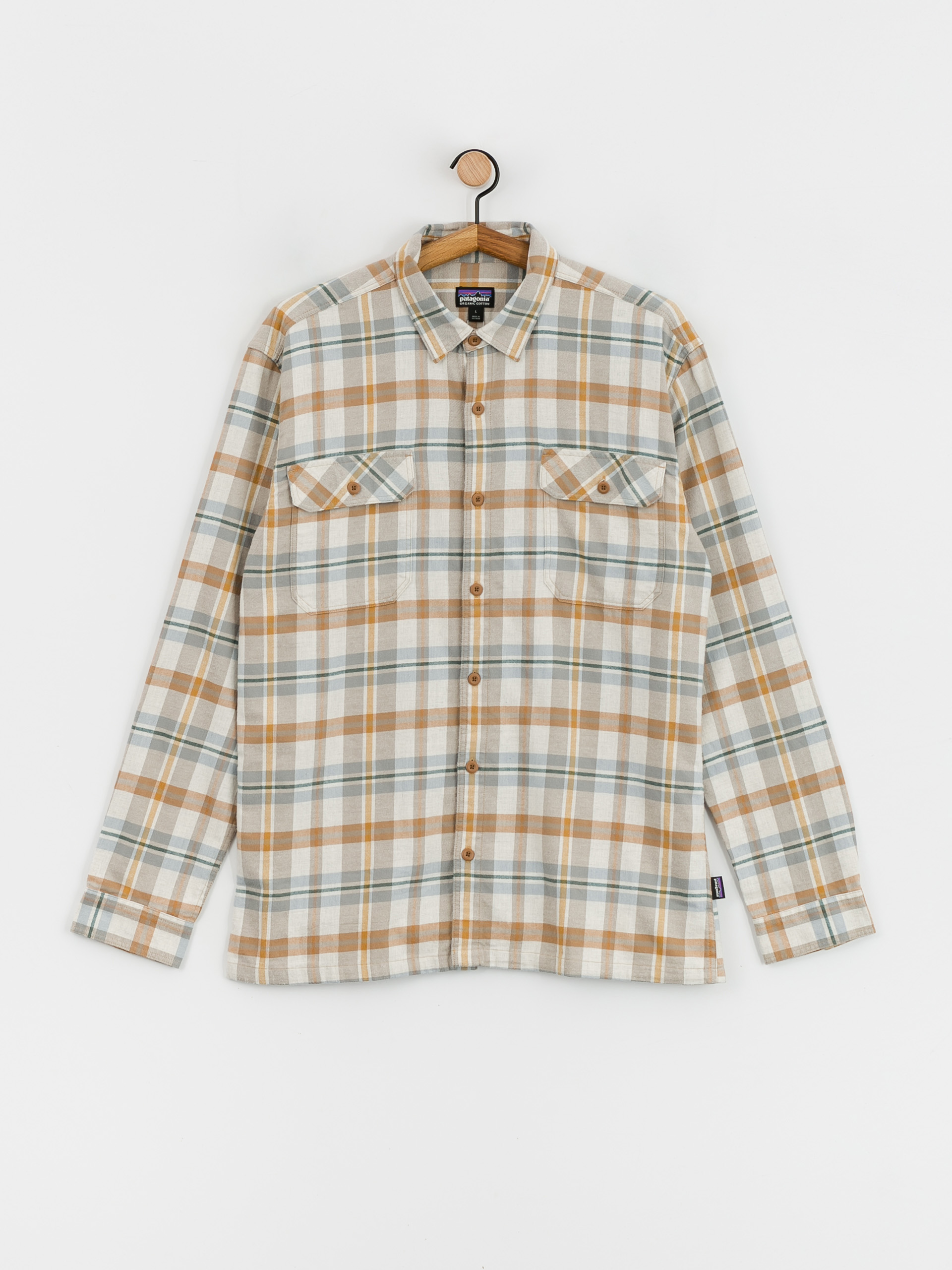 Patagonia Organic Cotton Fjord Flannel Ing (fields/natural)