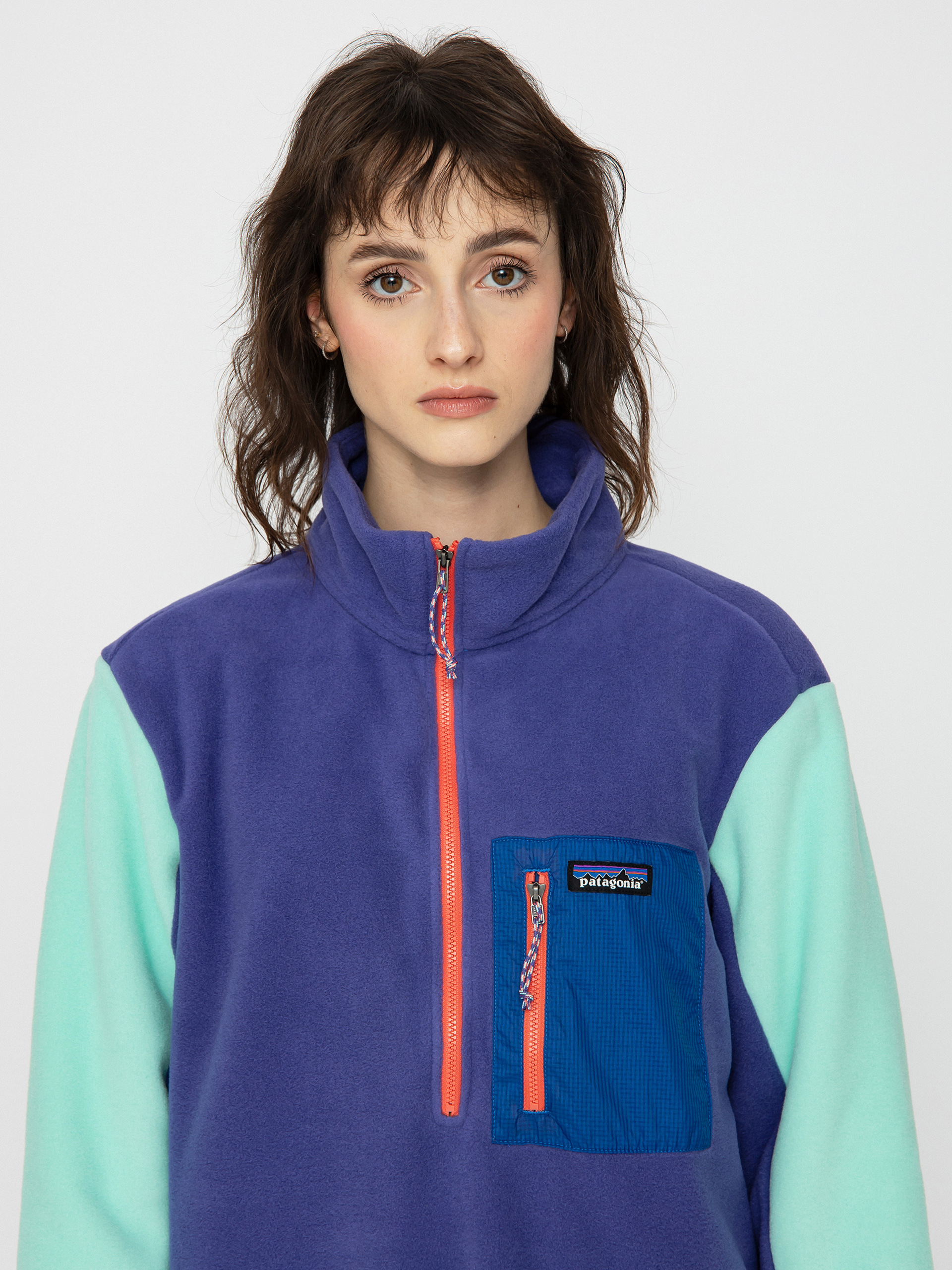 Női Patagonia Microdini 1/2 Zip Polár pulóver (perennial purple)