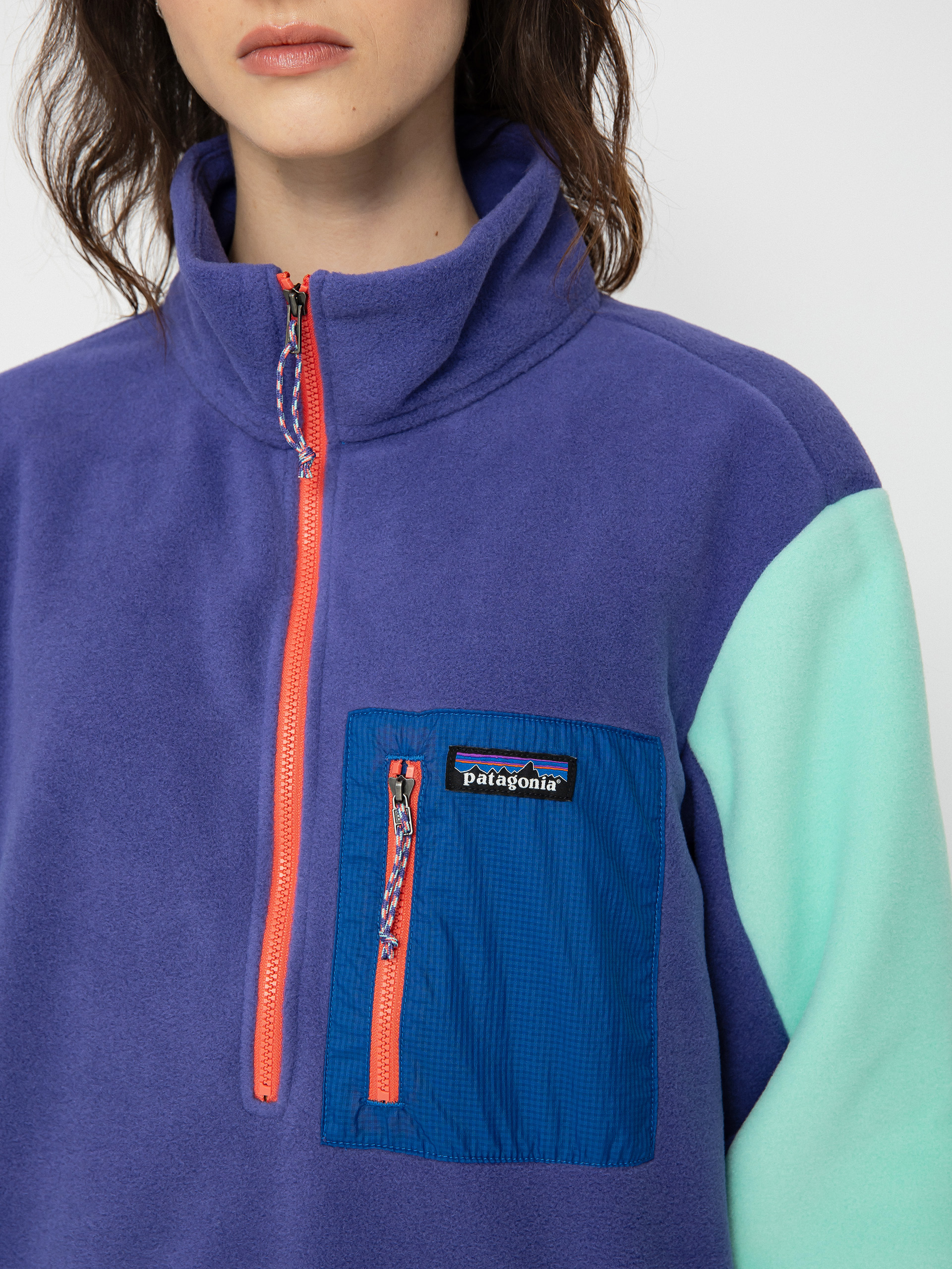 Női Patagonia Microdini 1/2 Zip Polár pulóver (perennial purple)