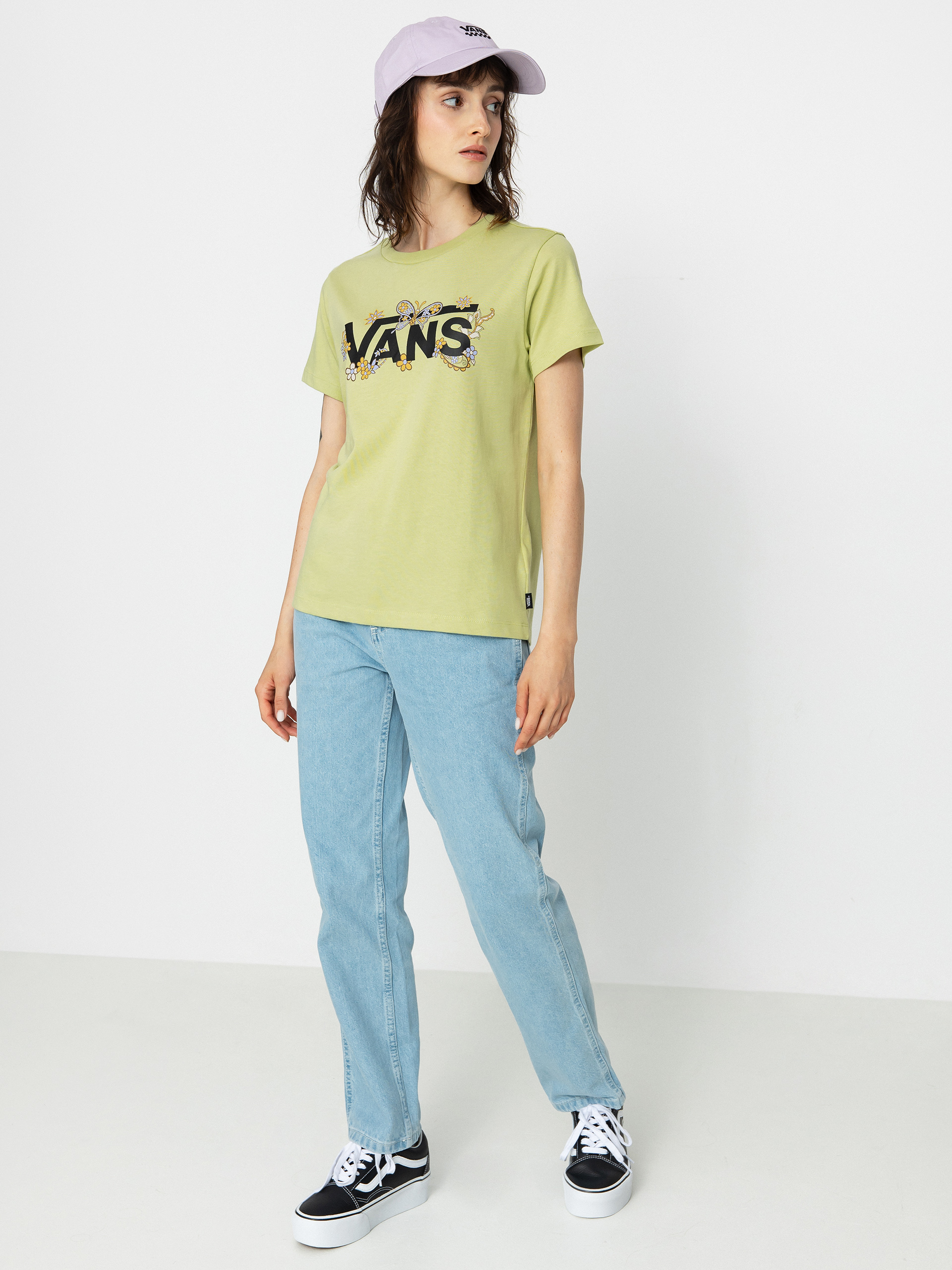 Vans Trippy Paisley Crew póló Wmn (trippy paisley floral winter pear)