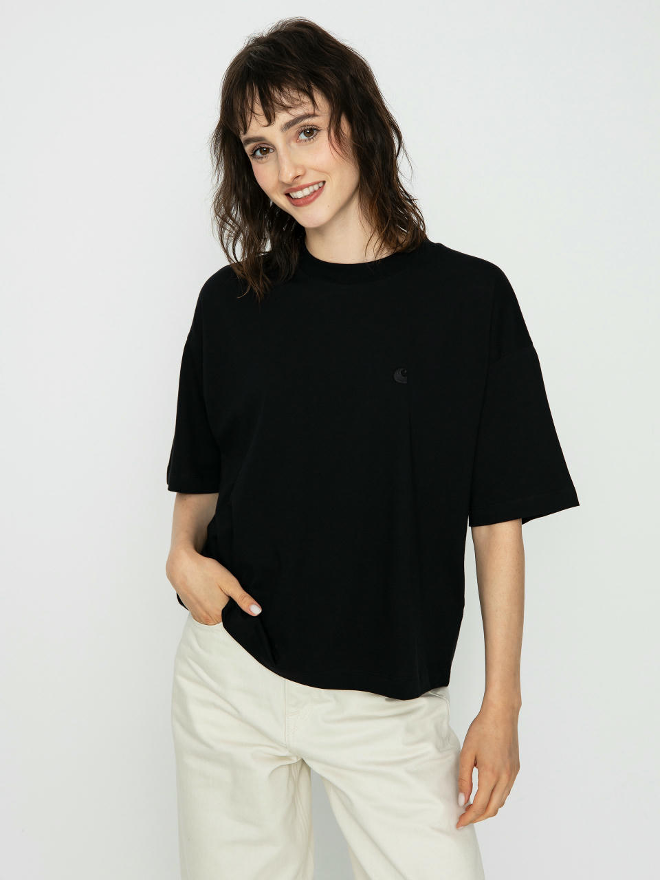 Carhartt WIP Chester Póló Wmn (black)