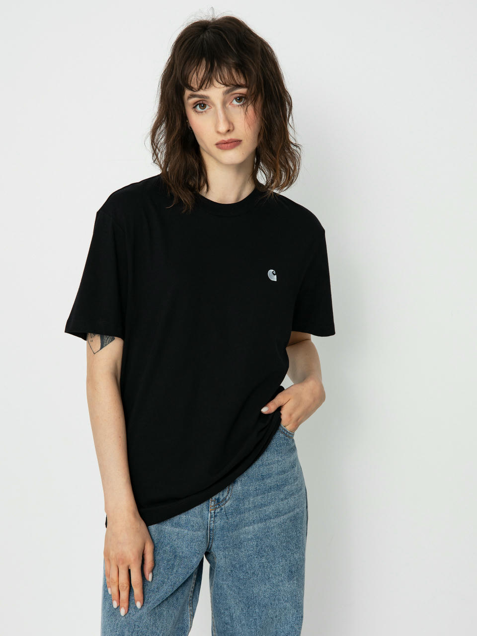 Carhartt WIP Casey Póló Wmn (black/silver)