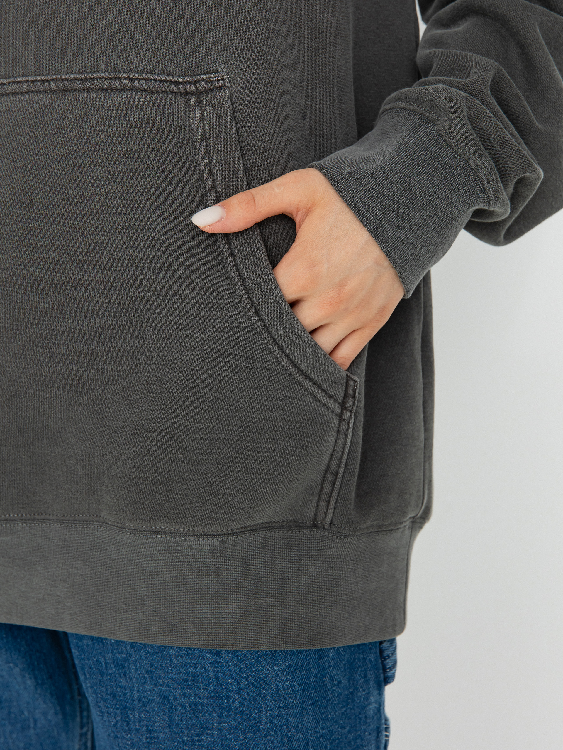 Salty Crew Kelp Forest Boyfriend HD Kapucnis pulóver Wmn (faded black)