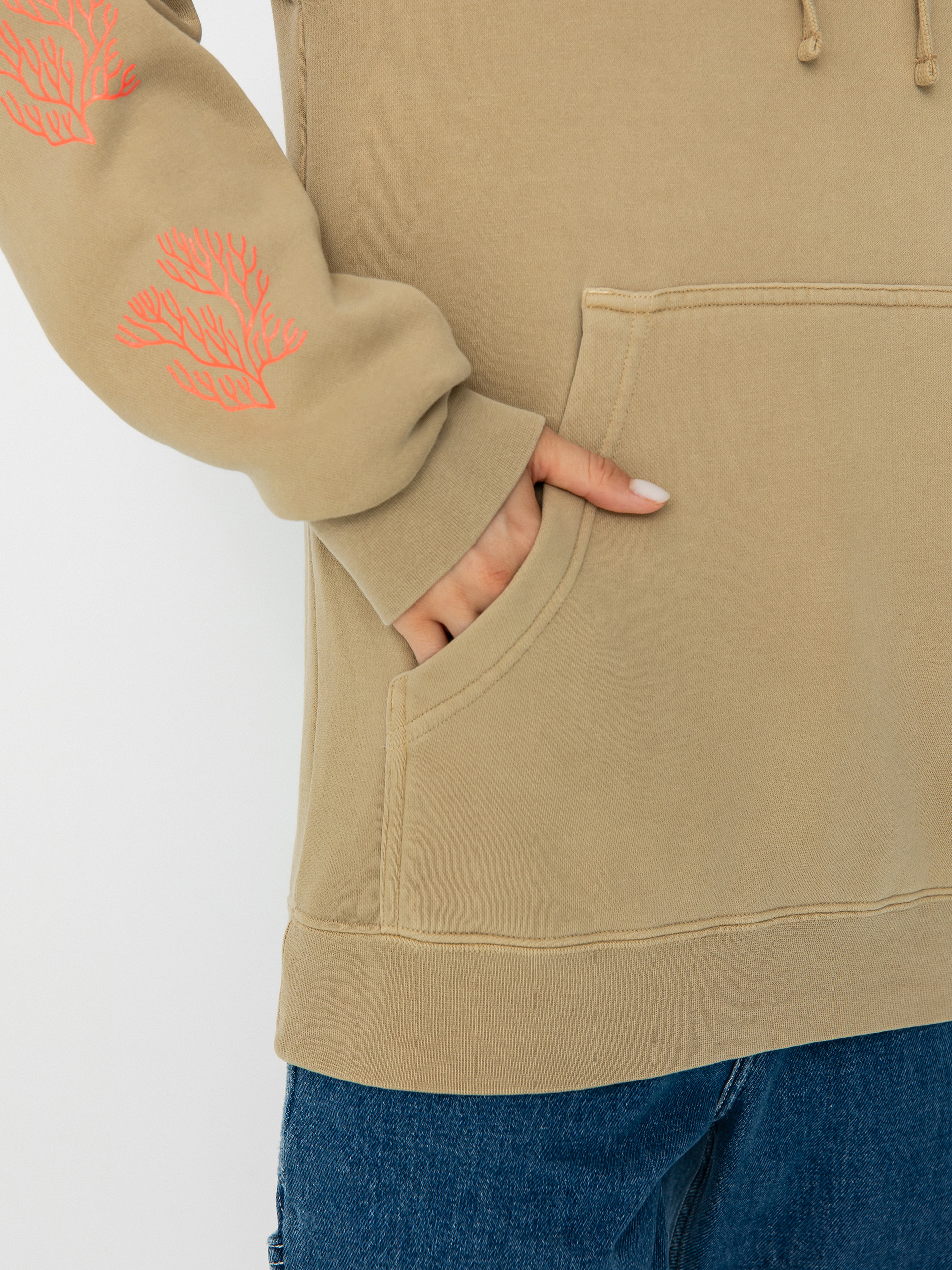 Salty Crew Kelp Forest Boyfriend HD Kapucnis pulóver Wmn (sandstone)