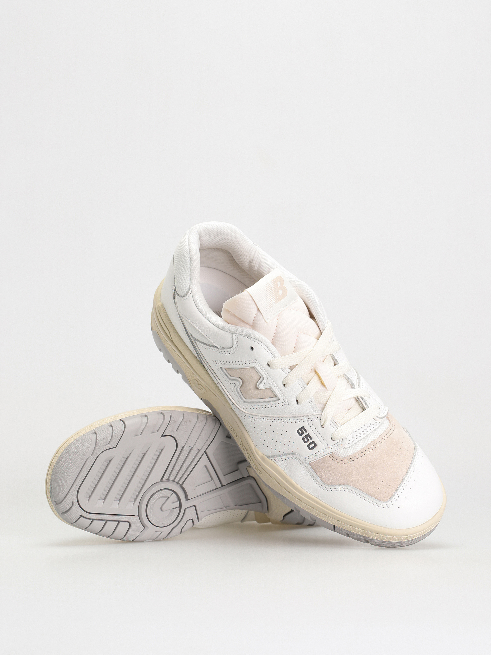 New Balance 550 Cipők (white/timberwolf/raincloud)