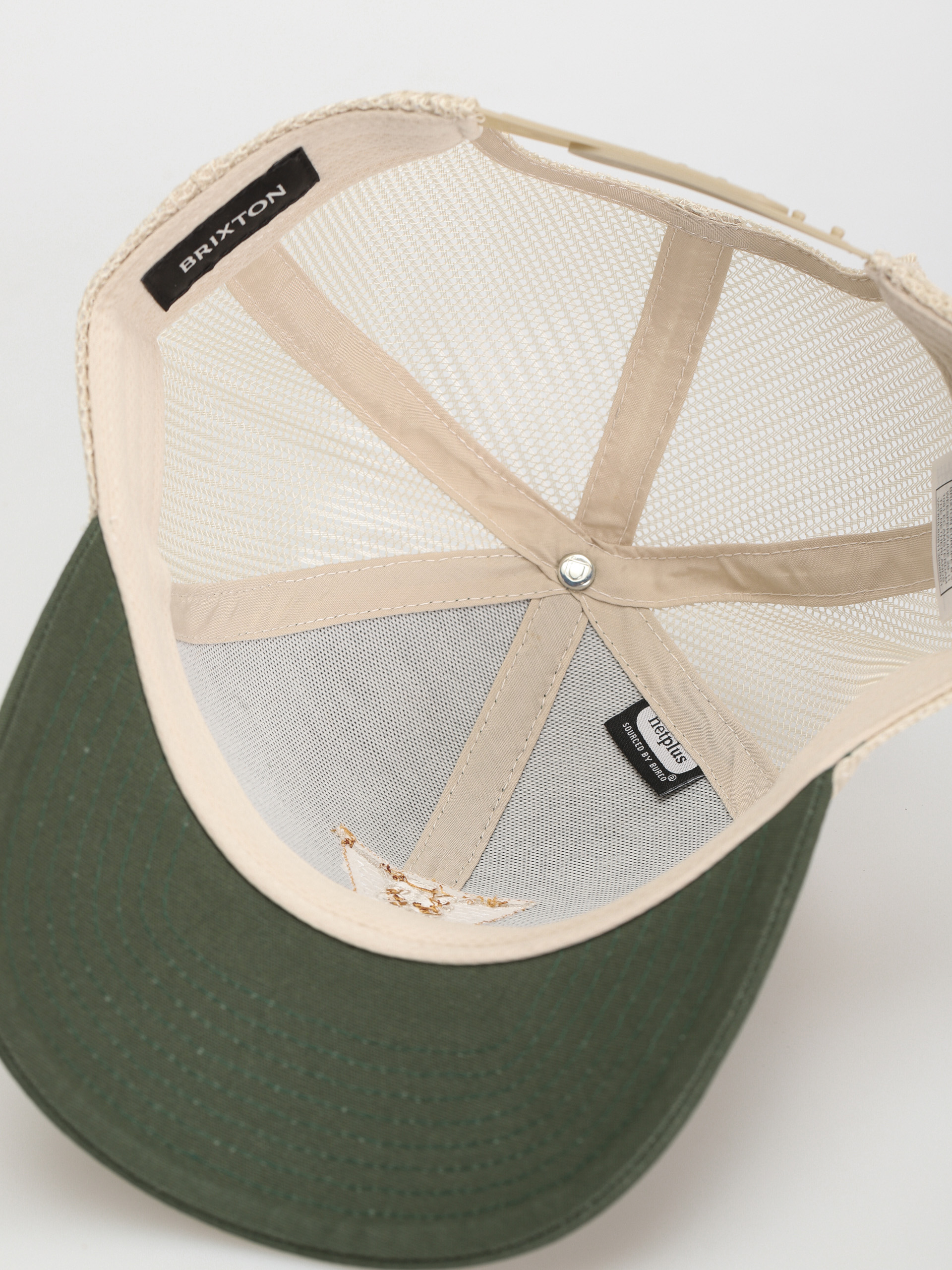 Brixton Gunston Netplus Mp Trucker Hat Baseball sapka (pine needle/off white)