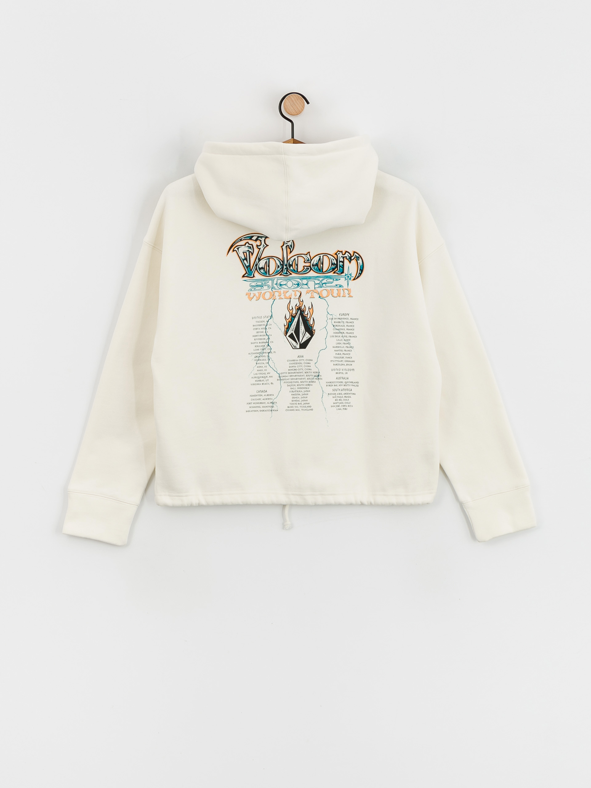 Volcom Tripstone HD Kapucnis pulóver Wmn (star white)