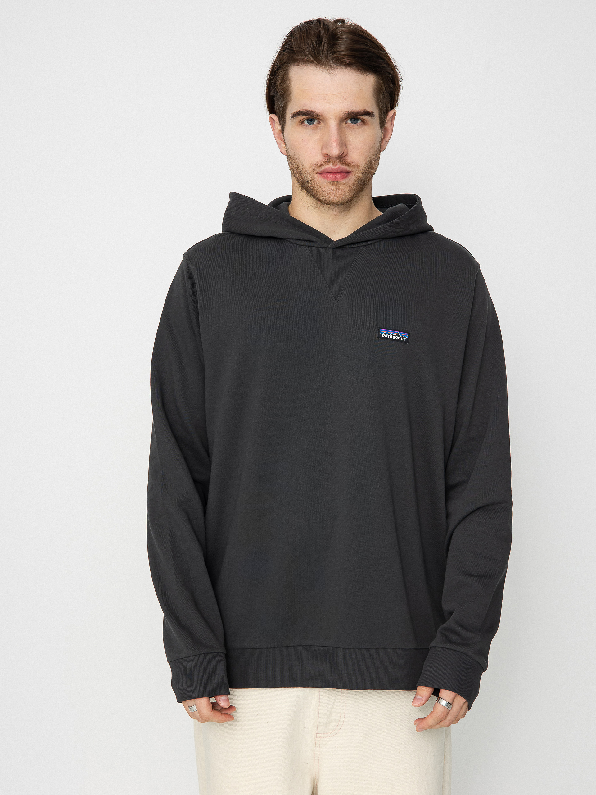 Patagonia Regenerative Organic Certified Cotton HD Kapucnis pulóver (ink black)