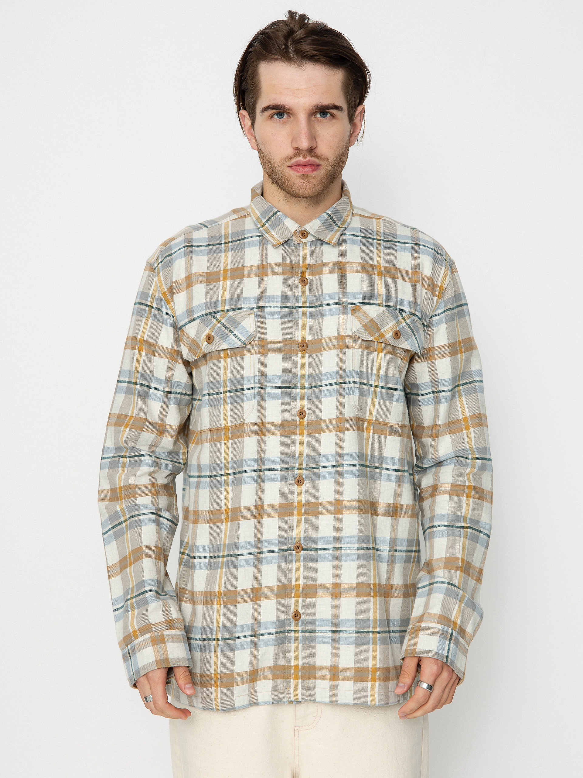 Patagonia Organic Cotton Fjord Flannel Ing (fields/natural)