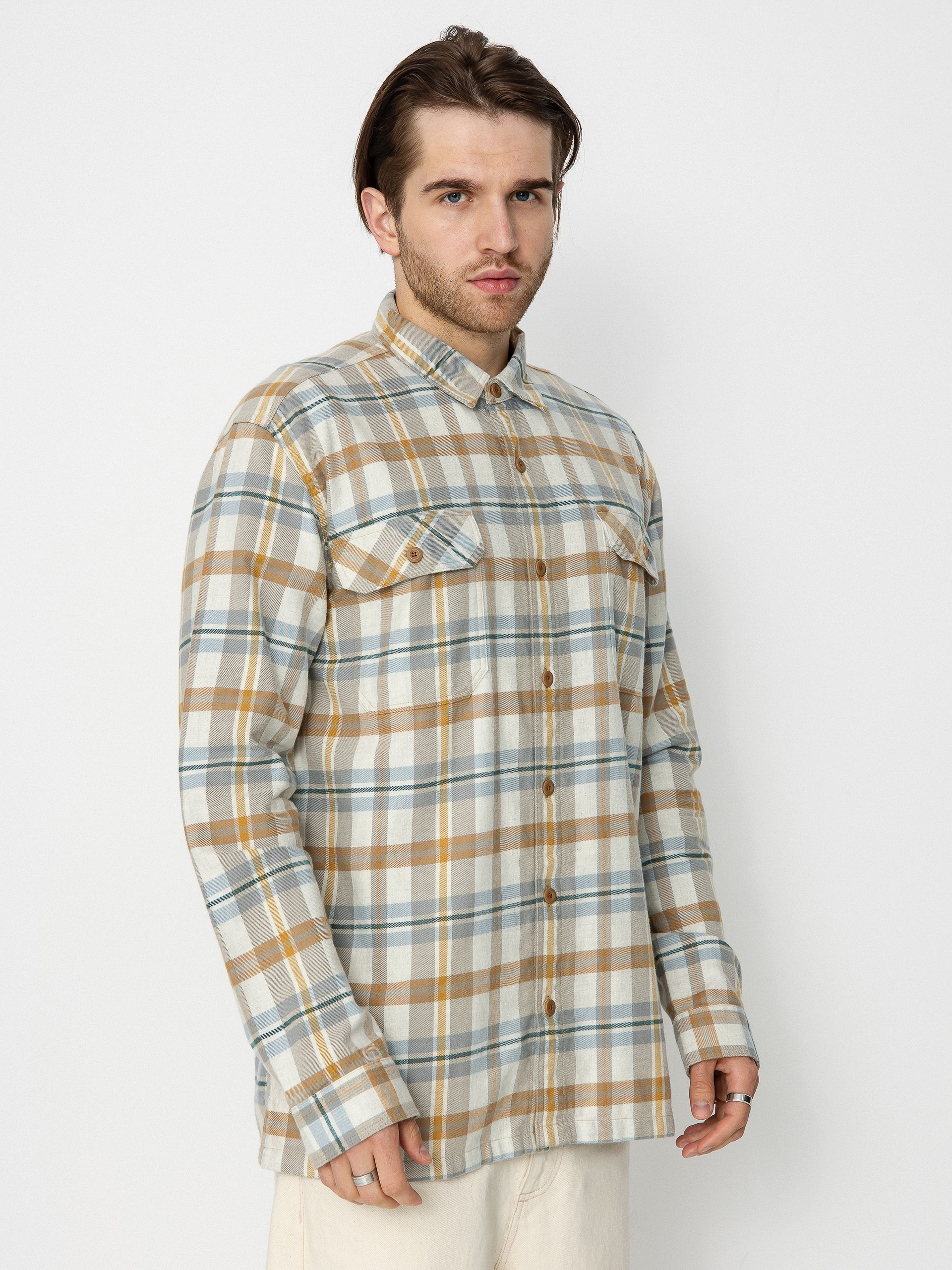Patagonia Organic Cotton Fjord Flannel Ing (fields/natural)