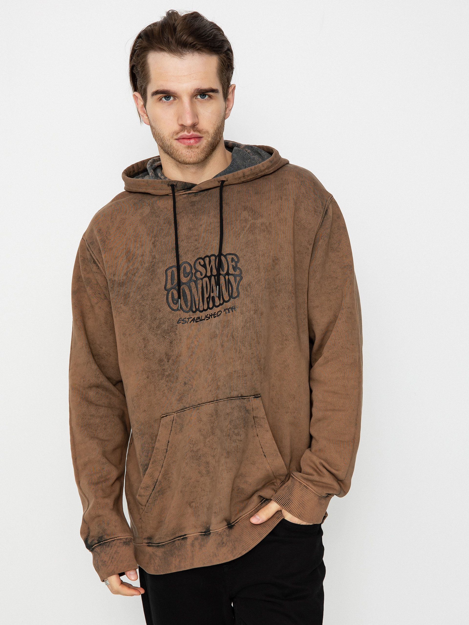 DC Contour HD Kapucnis pulóver (bison storm wash)