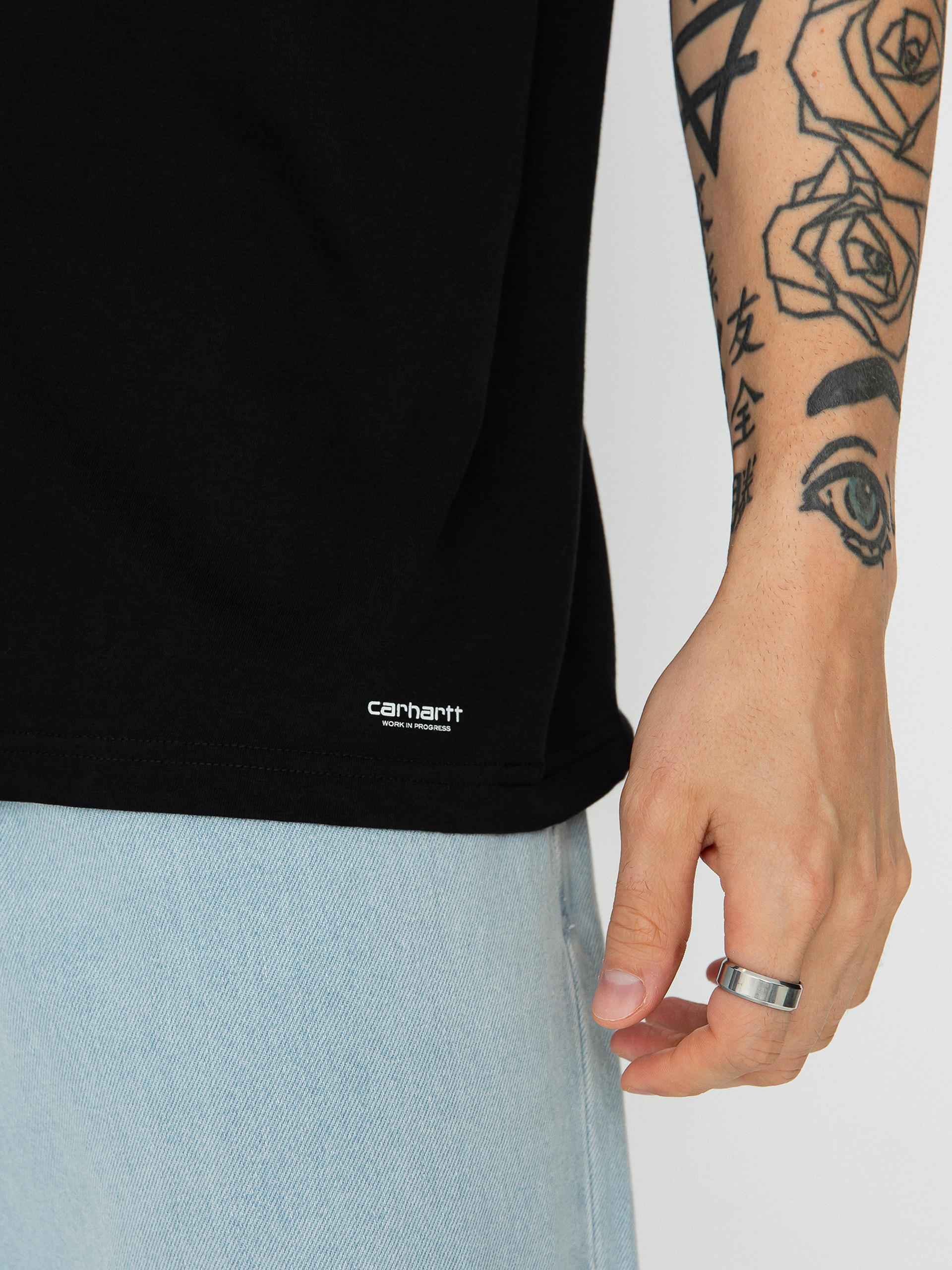 Carhartt WIP Standard Crew Neck 2-pack póló (black black)