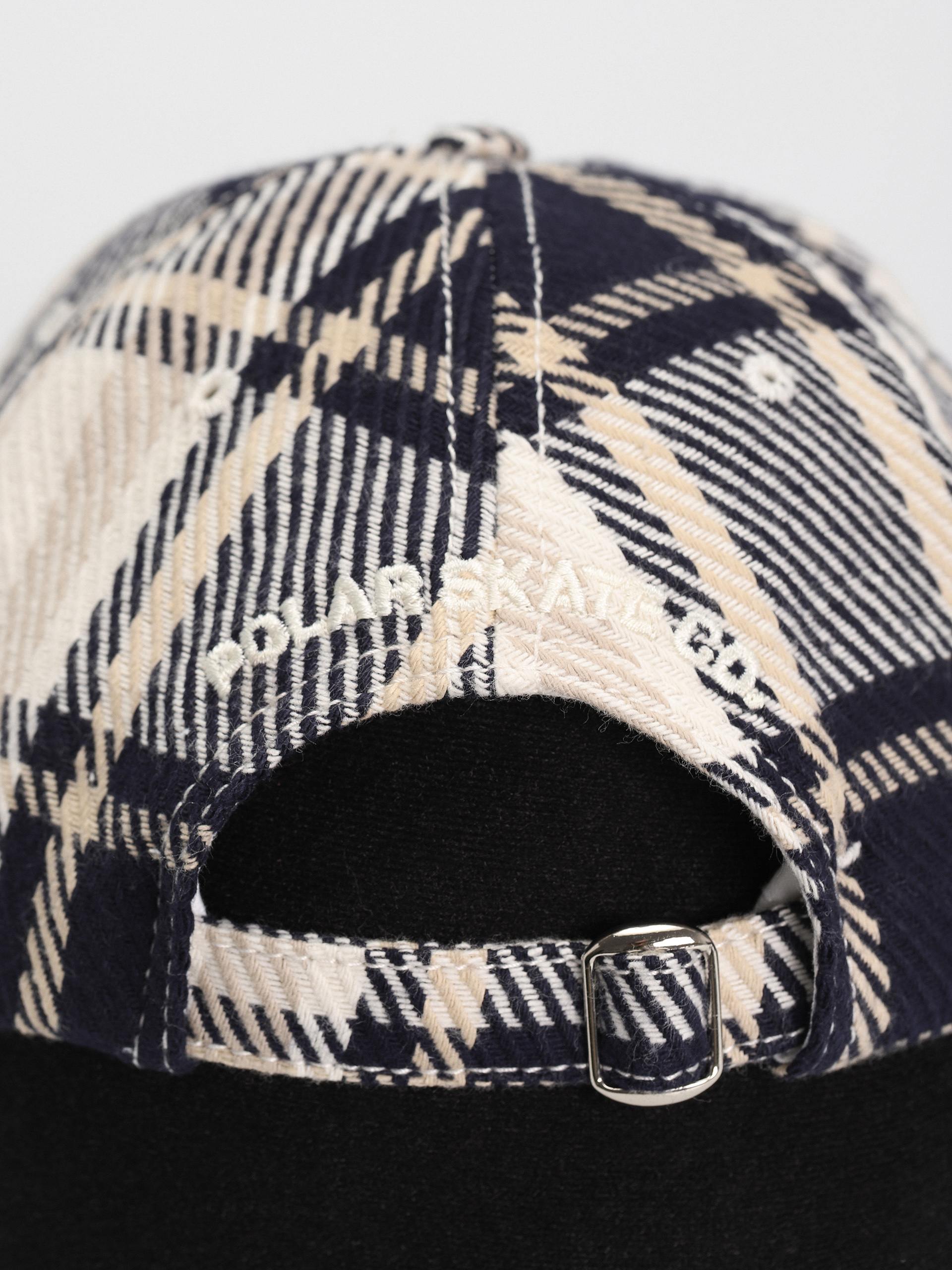 Polar Skate Stroke Logo Flannel Baseball sapka (navy)