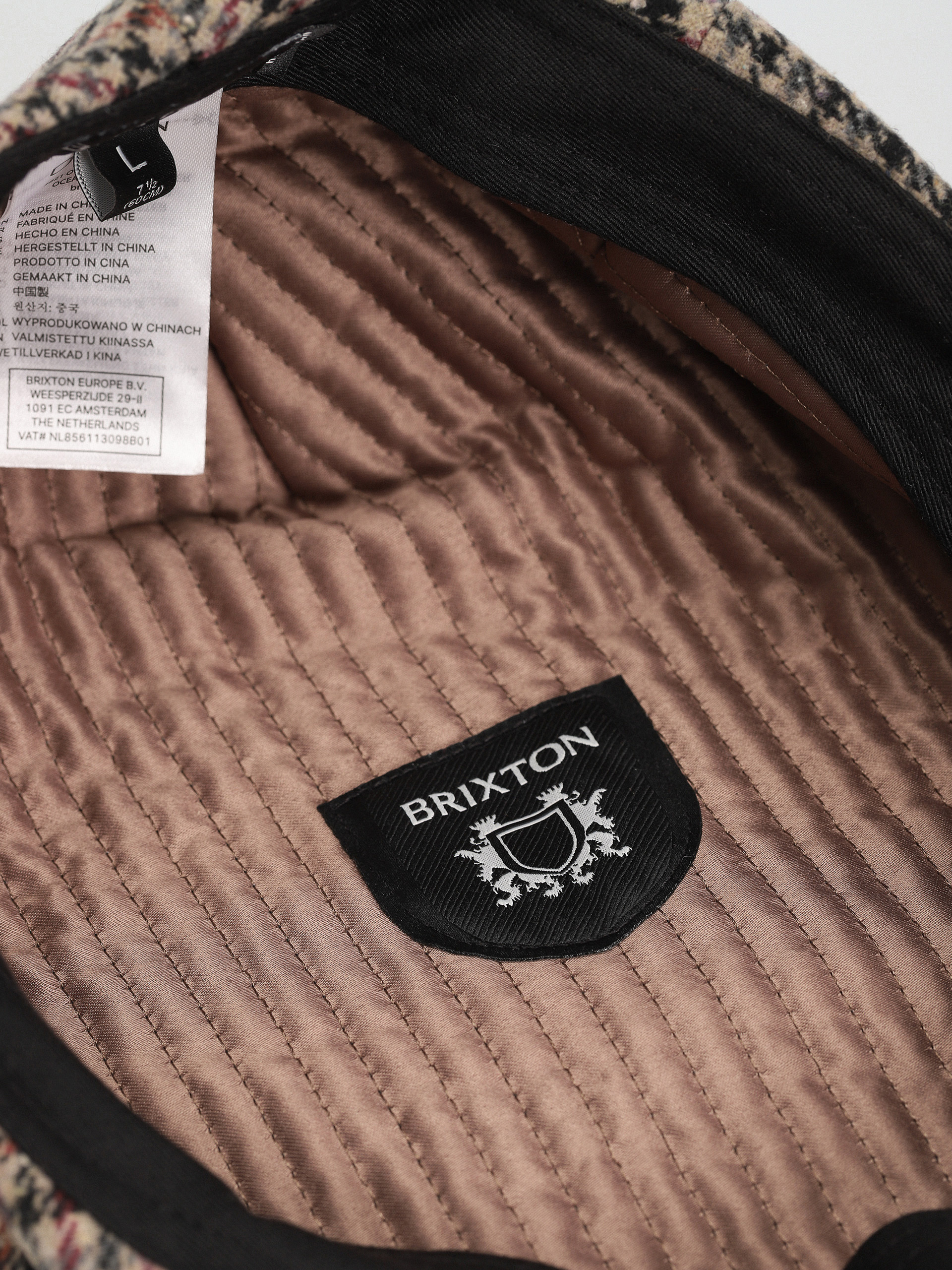 Brixton Hooligan Snap Cap Flat cap (sand/black/crushed violet)