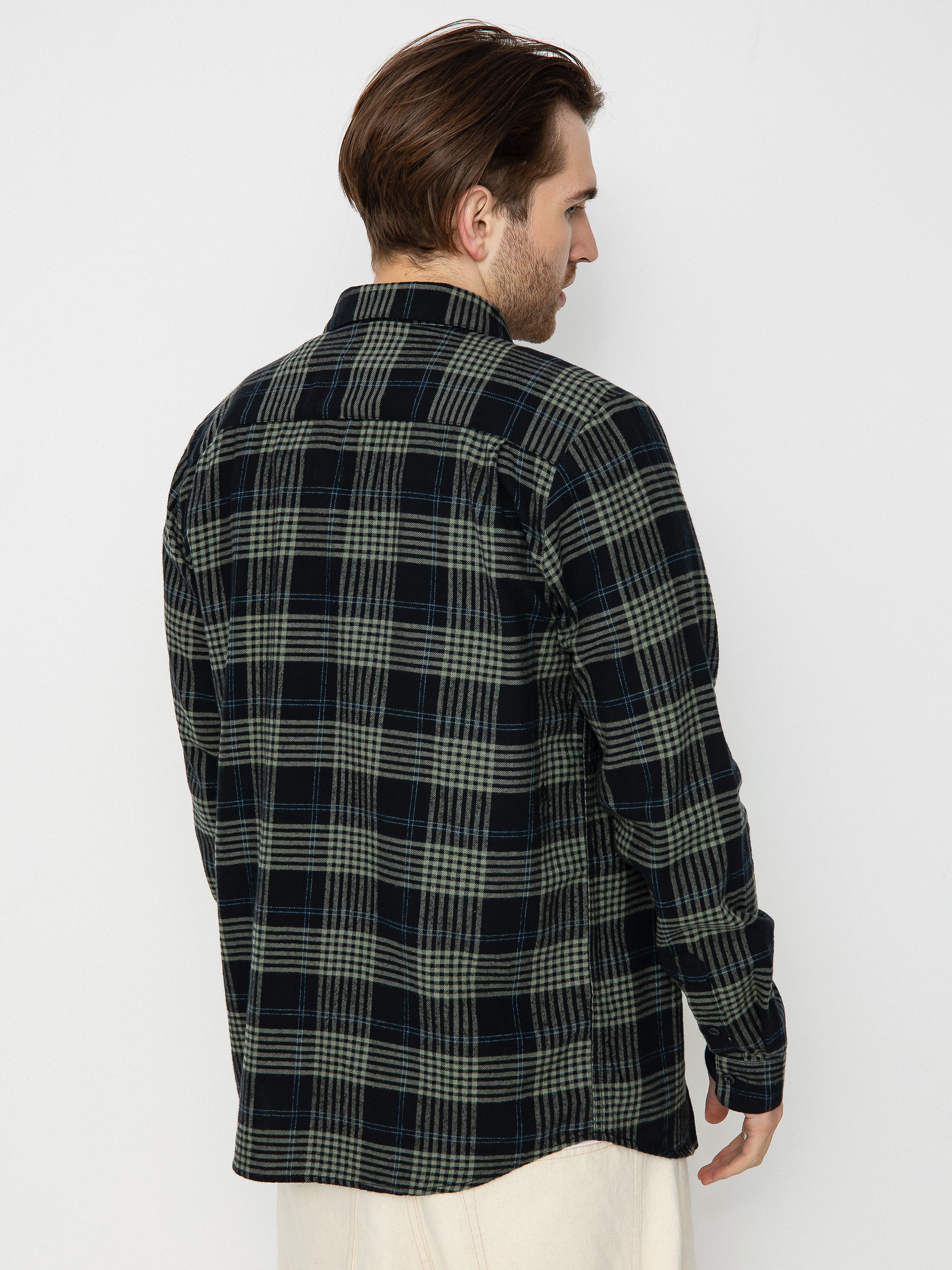 Volcom Caden Plaid Ls Ing (black)