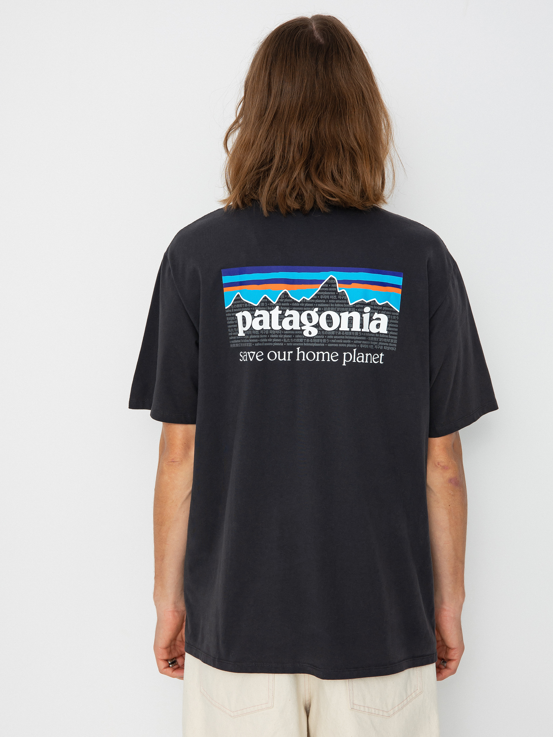 Patagonia P 6 Mission Organic póló (ink black)