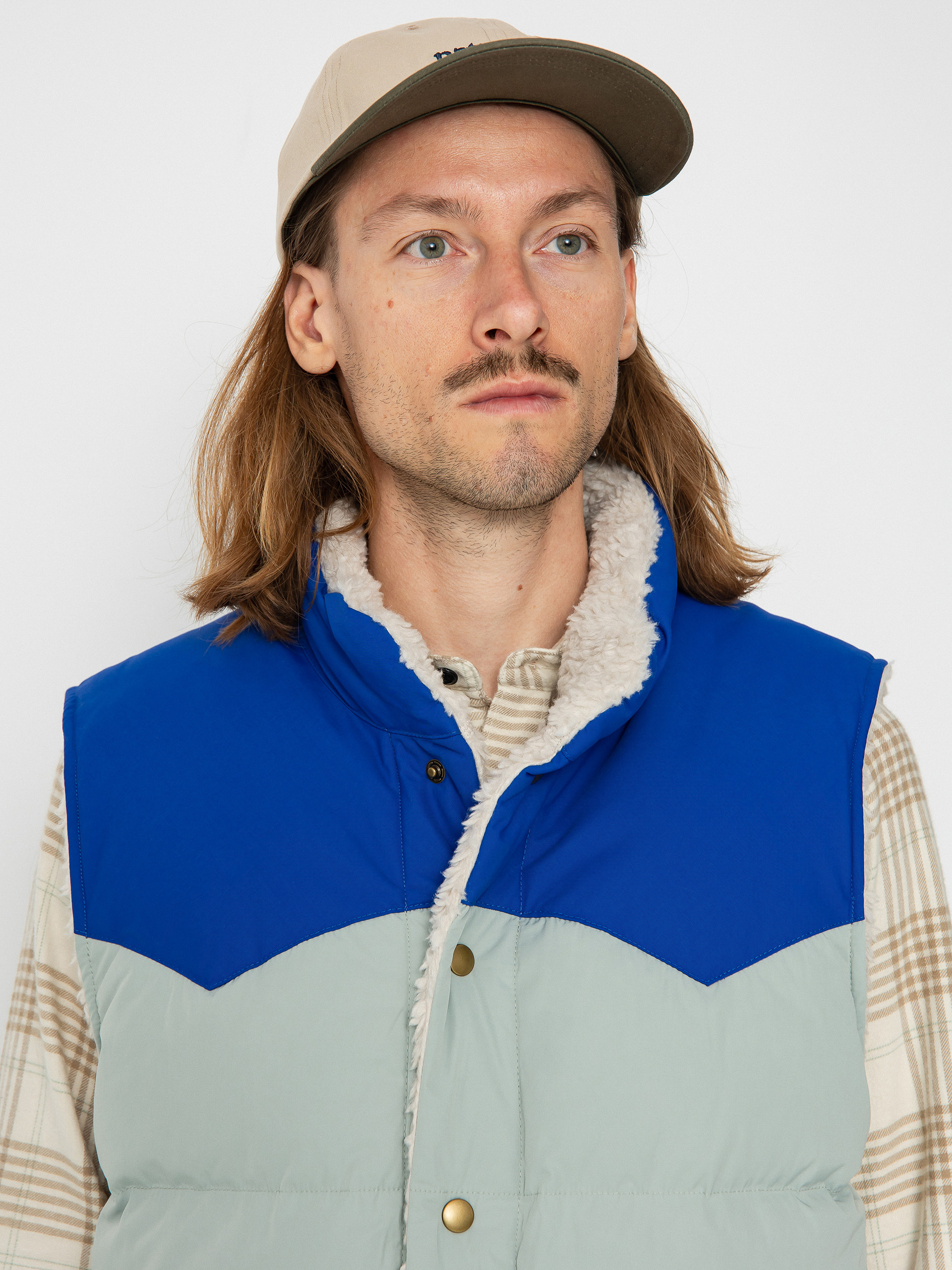 Patagonia Reversible Bivy Down Vest Mellény (sleet green)