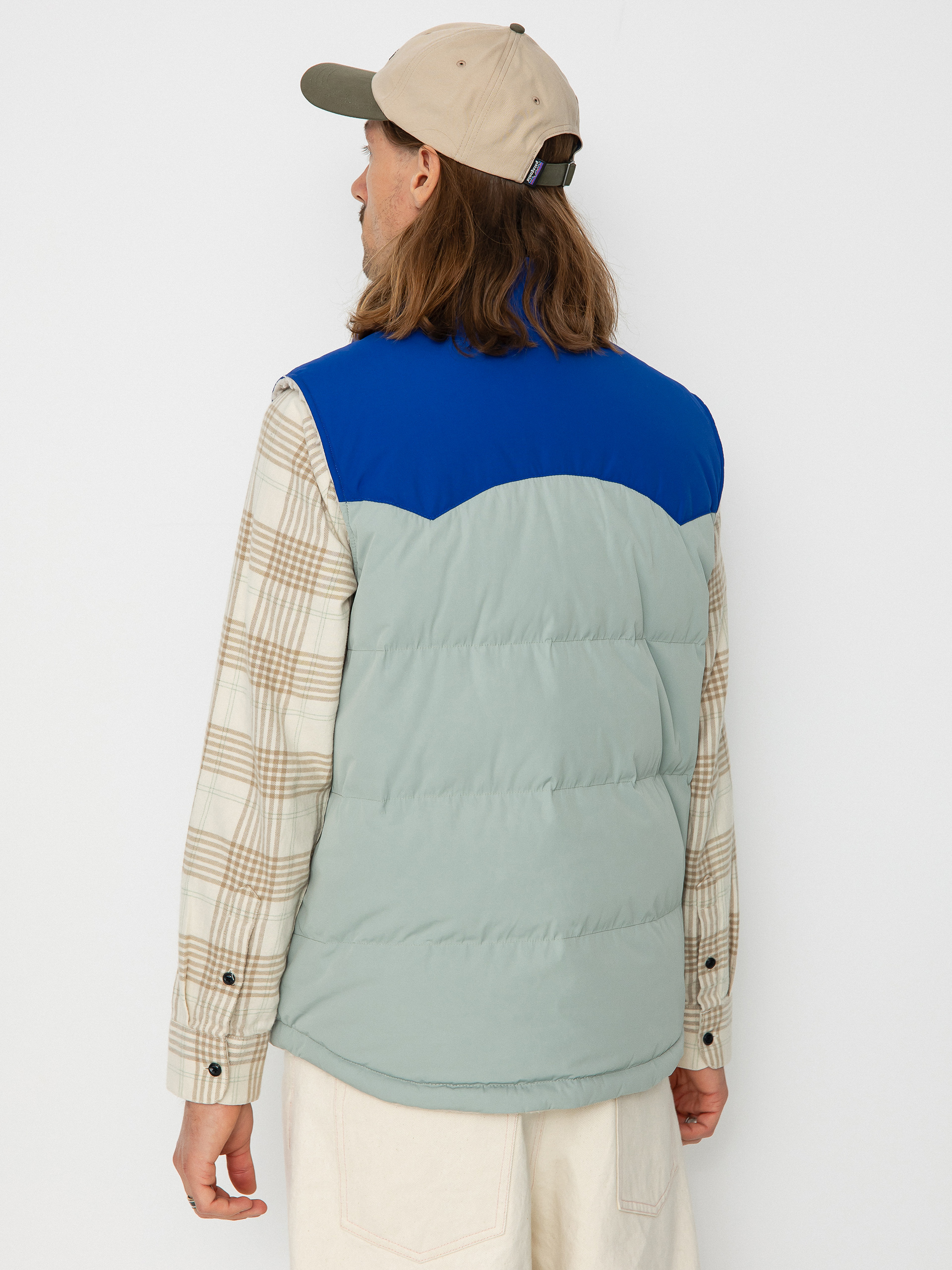 Patagonia Reversible Bivy Down Vest Mellény (sleet green)
