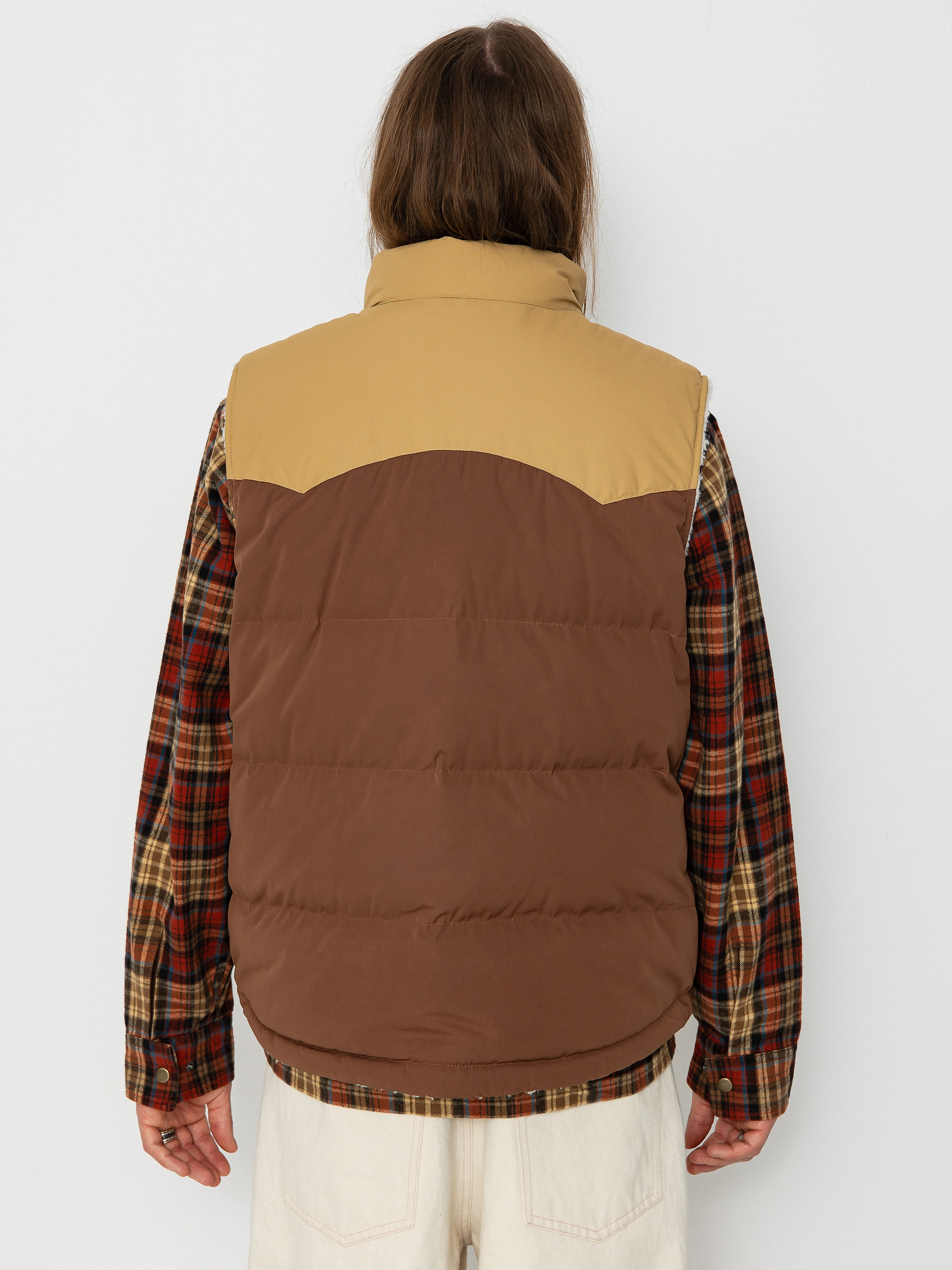 Patagonia Reversible Bivy Down Vest Mellény (moose brown)