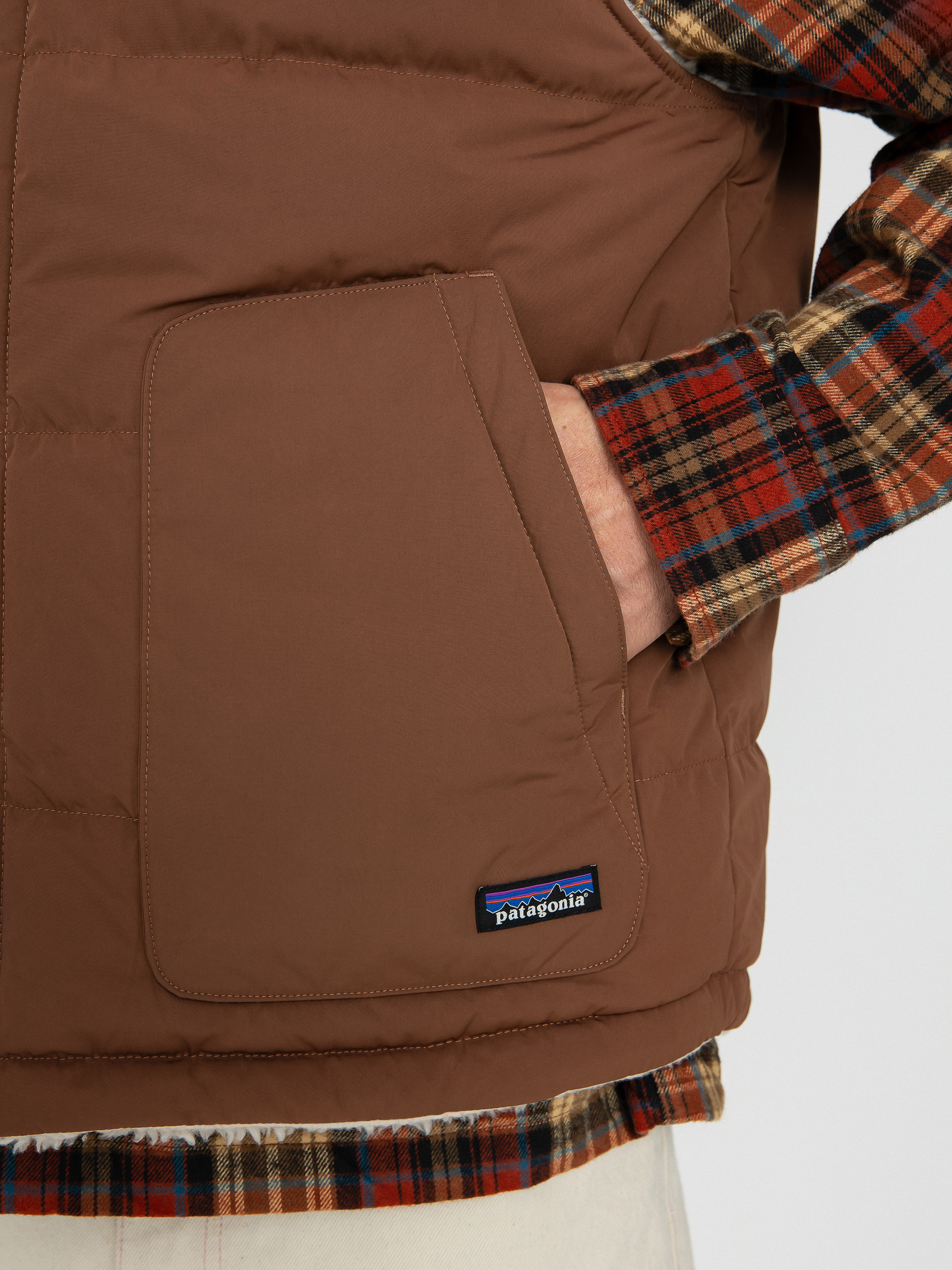 Patagonia Reversible Bivy Down Vest Mellény (moose brown)