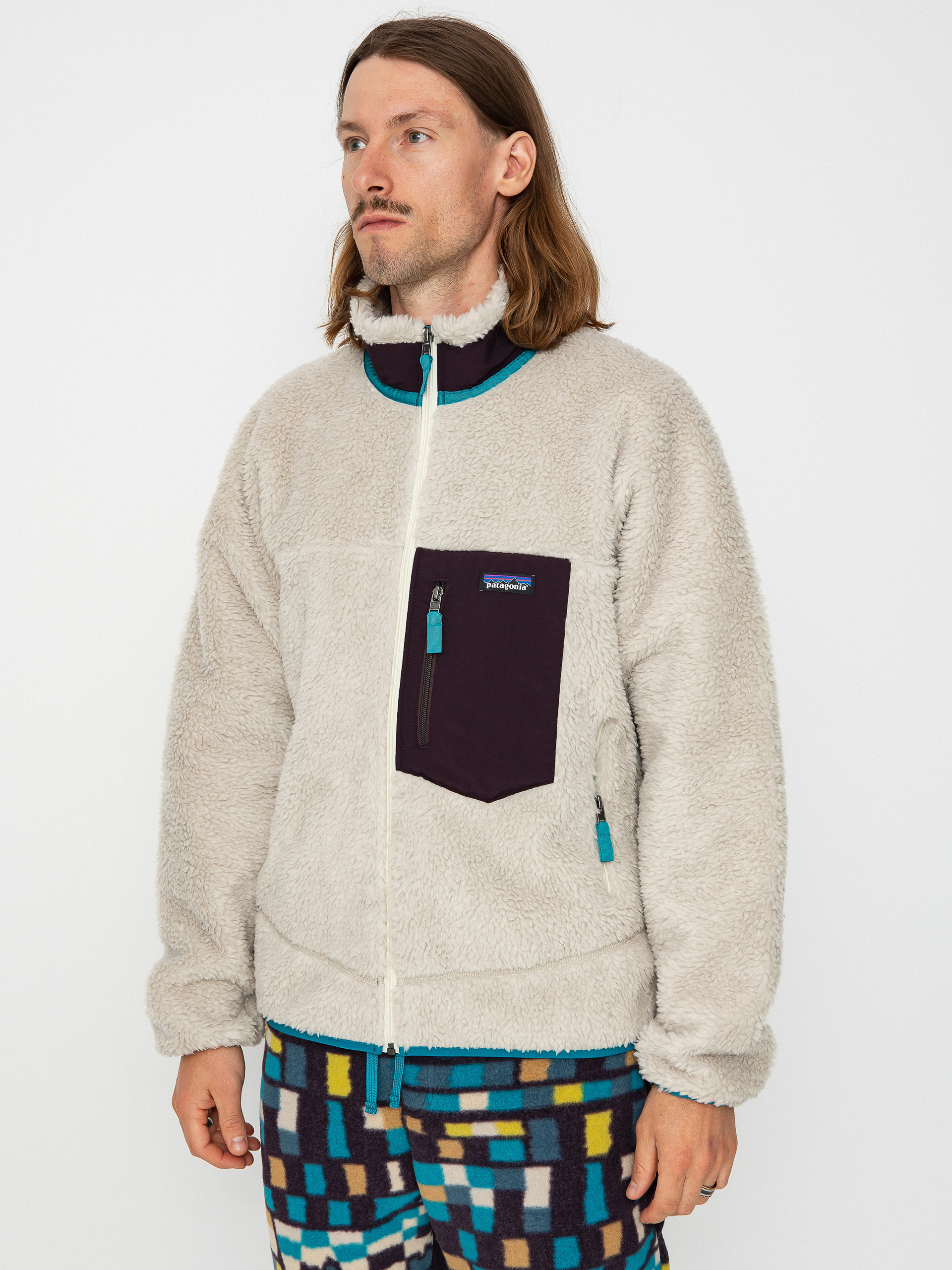 Patagonia Classic Retro X Dzseki (natural w/obsidian plum)