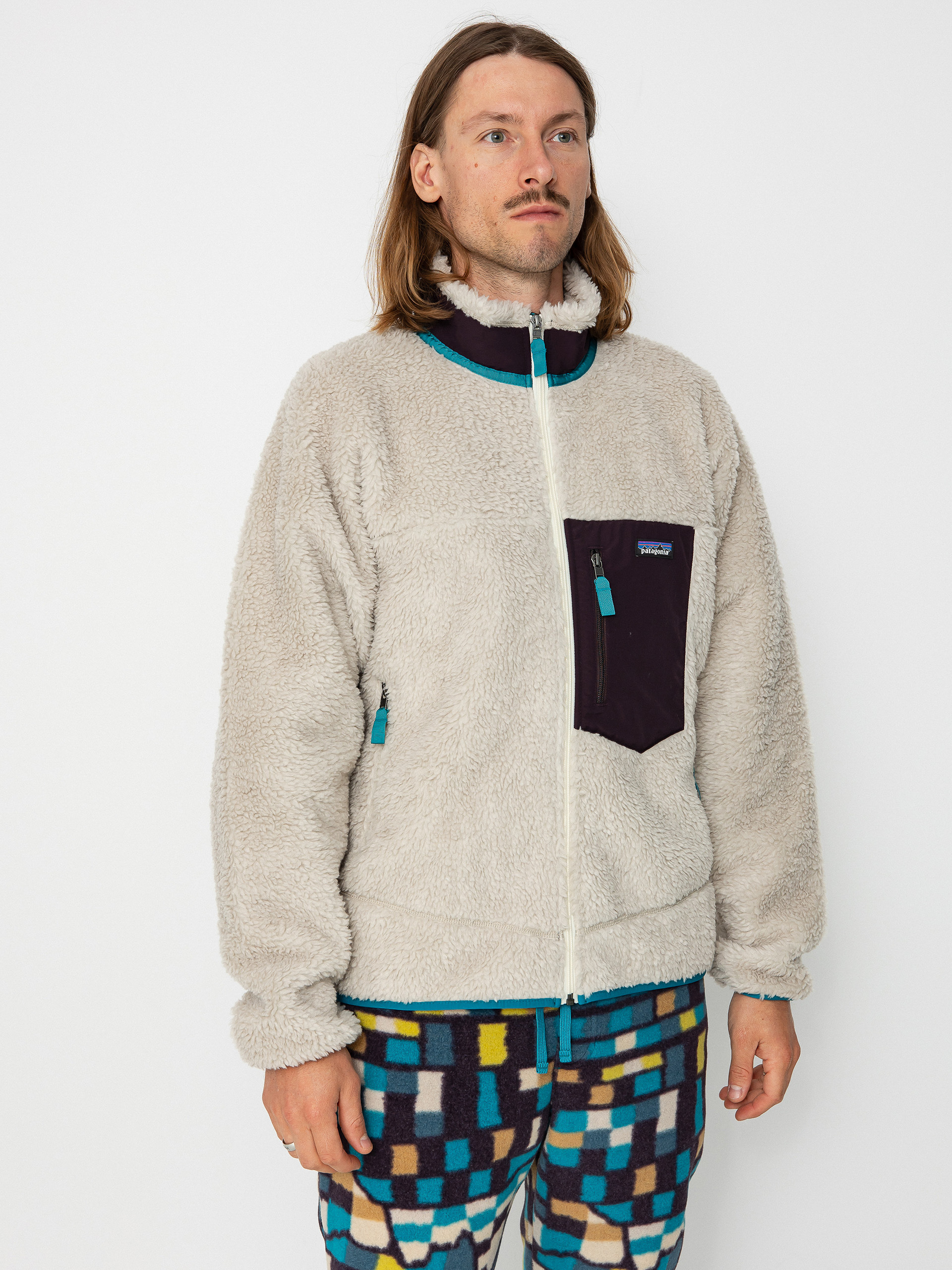 Patagonia Classic Retro X Dzseki (natural w/obsidian plum)