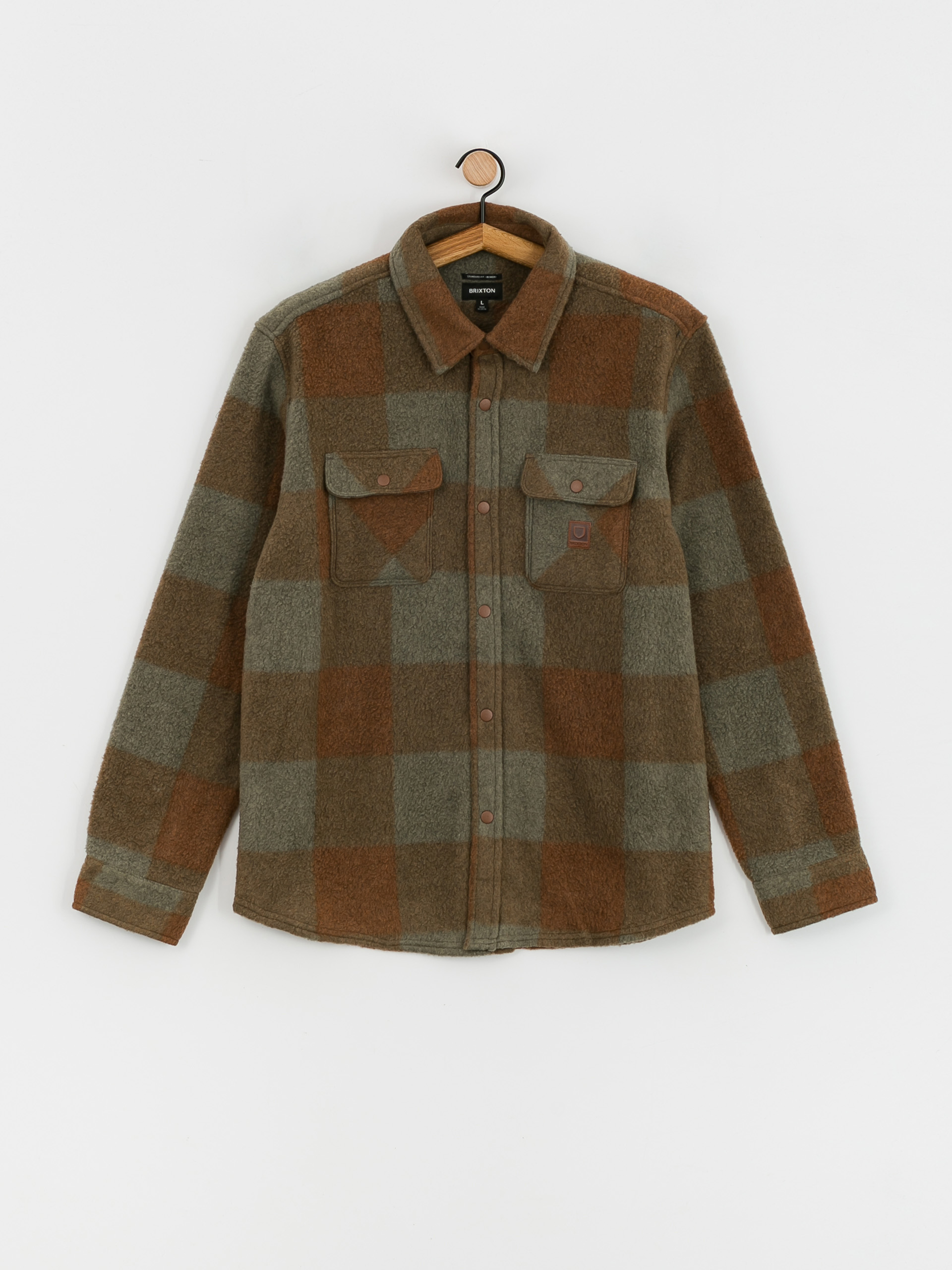 Brixton Bowery Arctic Stretch Ls Ing (bison/olive surplus)
