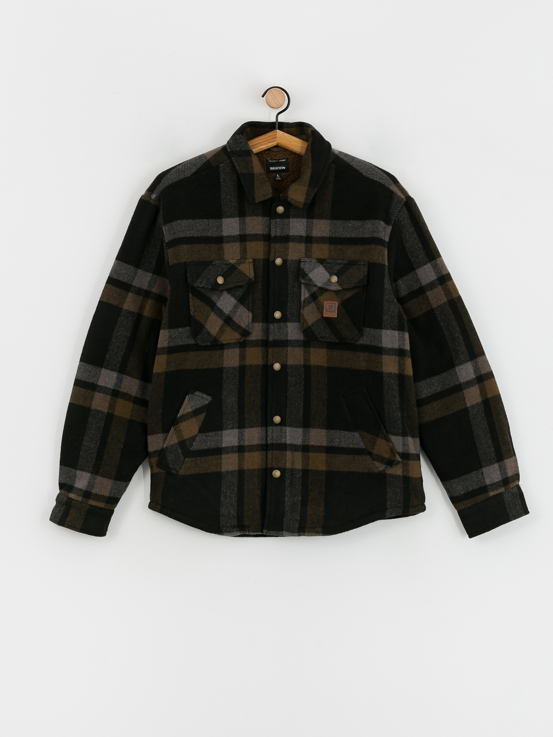 Brixton Durham Lined Dzseki (black/charcoal/desert palm)