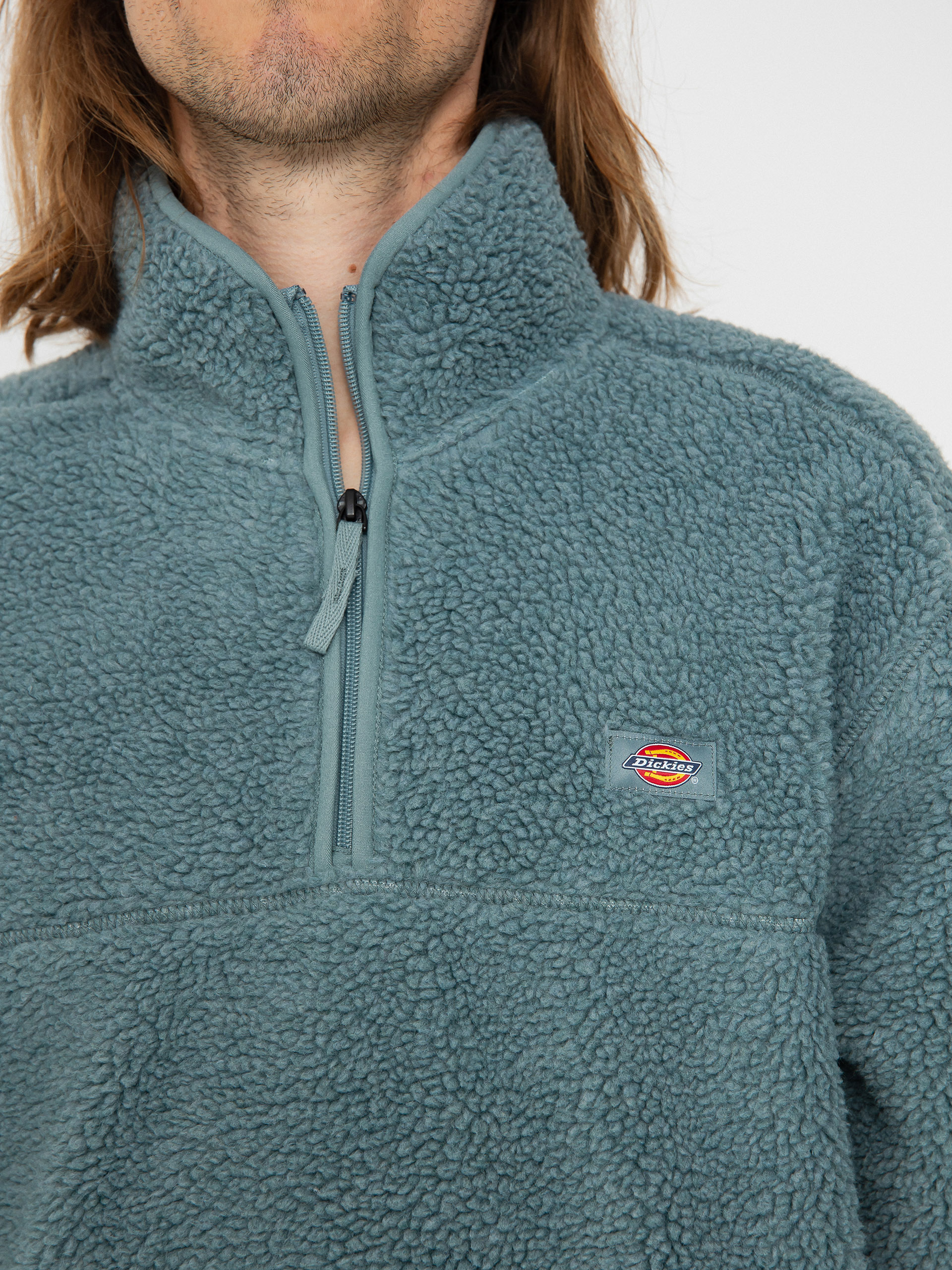 Férfi Dickies Mount Hope Quarter Zip Polár pulóver (trooper)