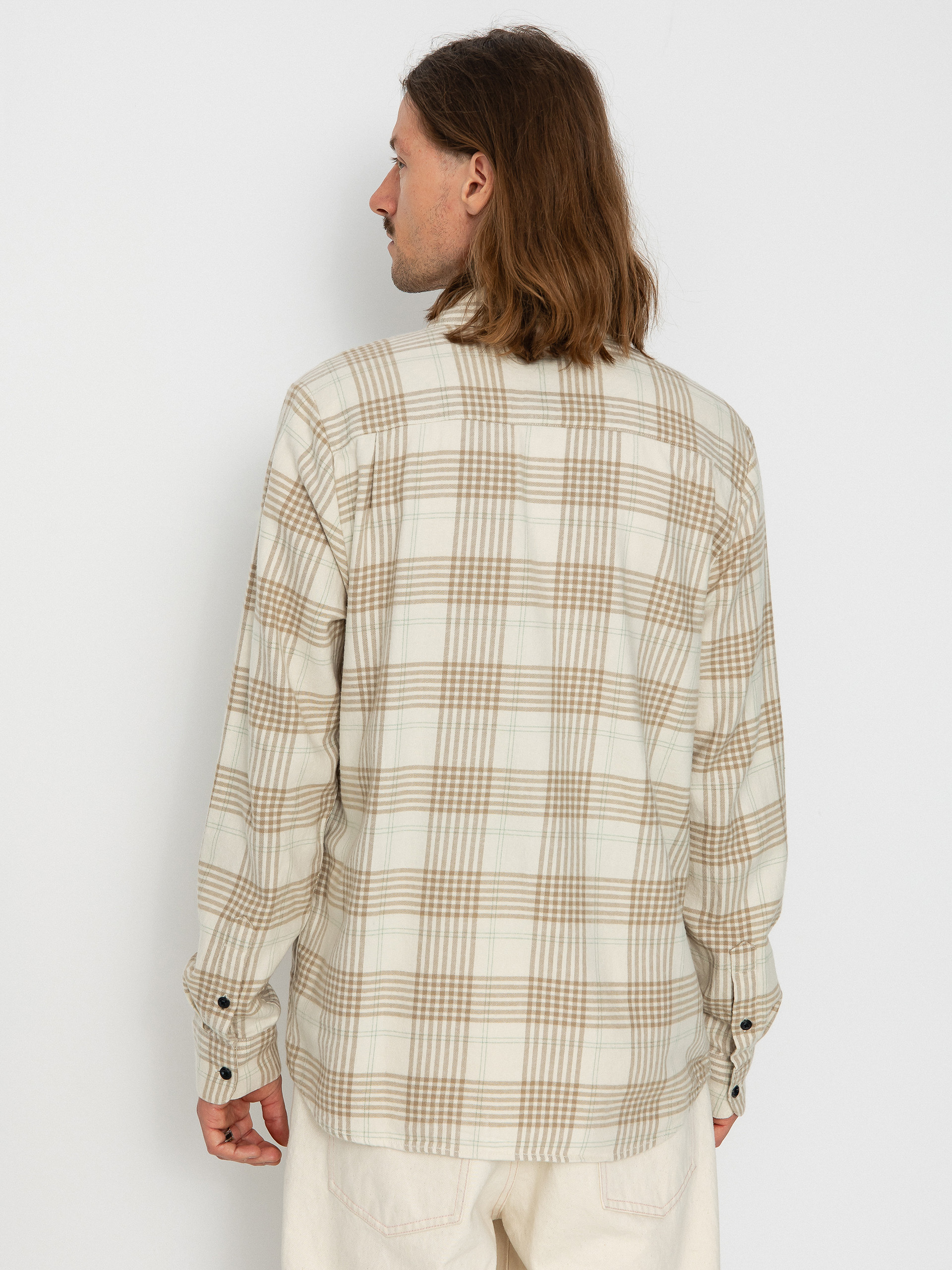 Volcom Caden Plaid Ls Ing (dirty white)