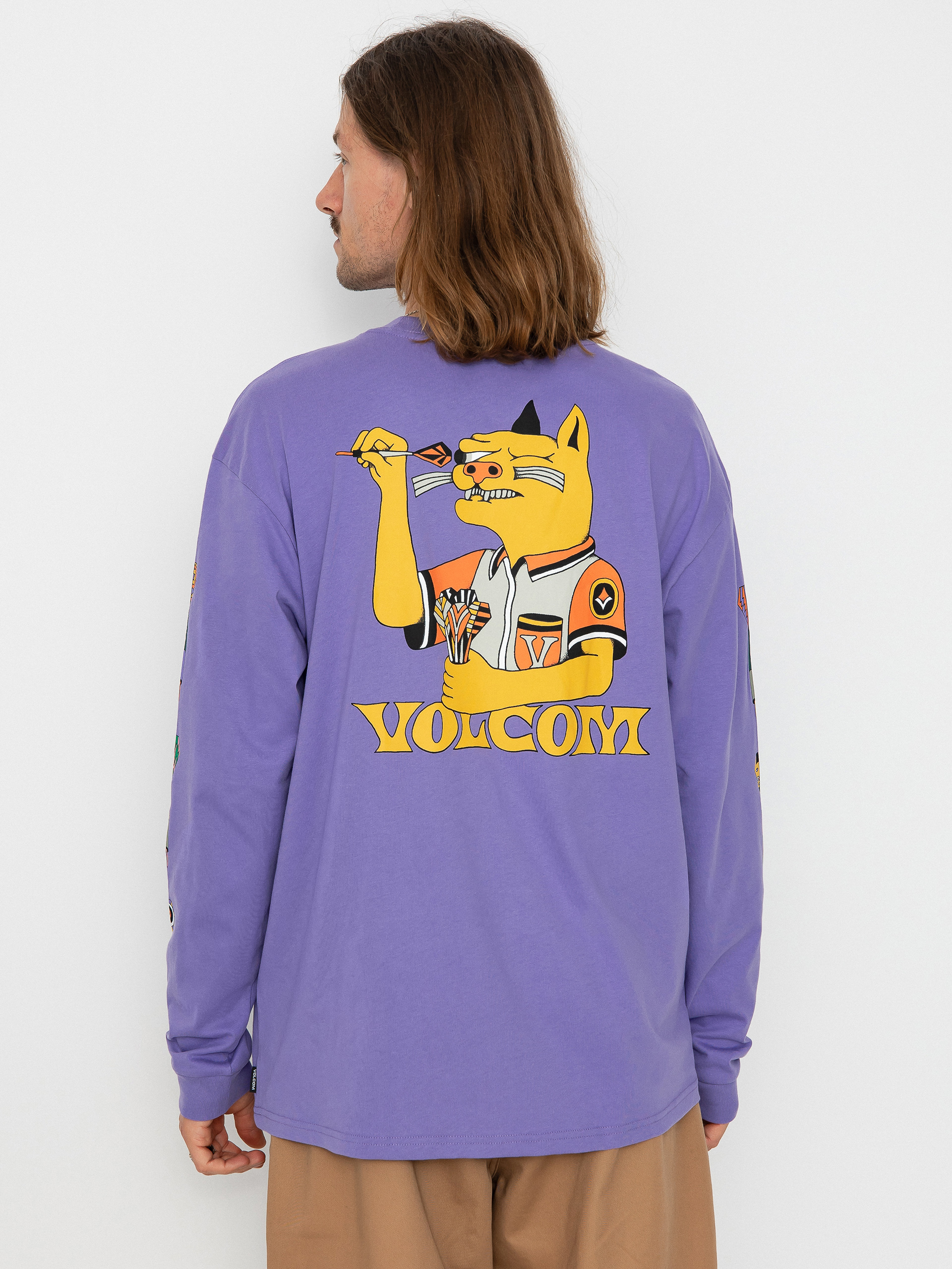 Volcom Fa Nando Von Arb Hosszú ujjú felső (paisley purple)