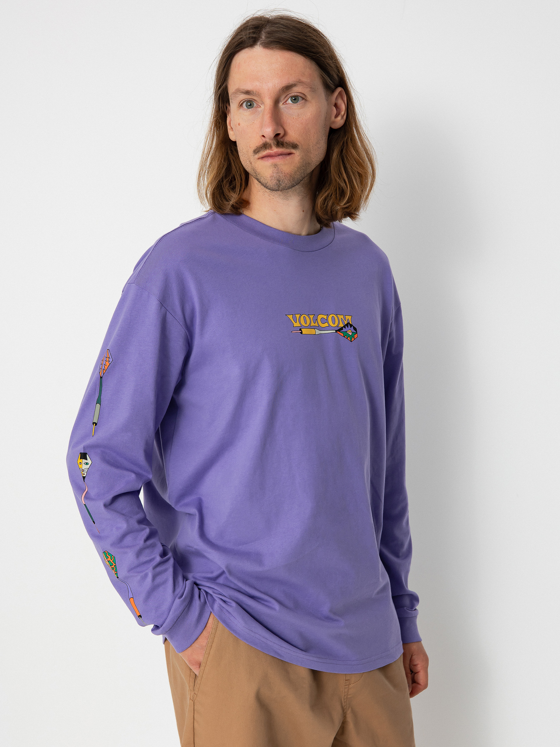 Volcom Fa Nando Von Arb Hosszú ujjú felső (paisley purple)