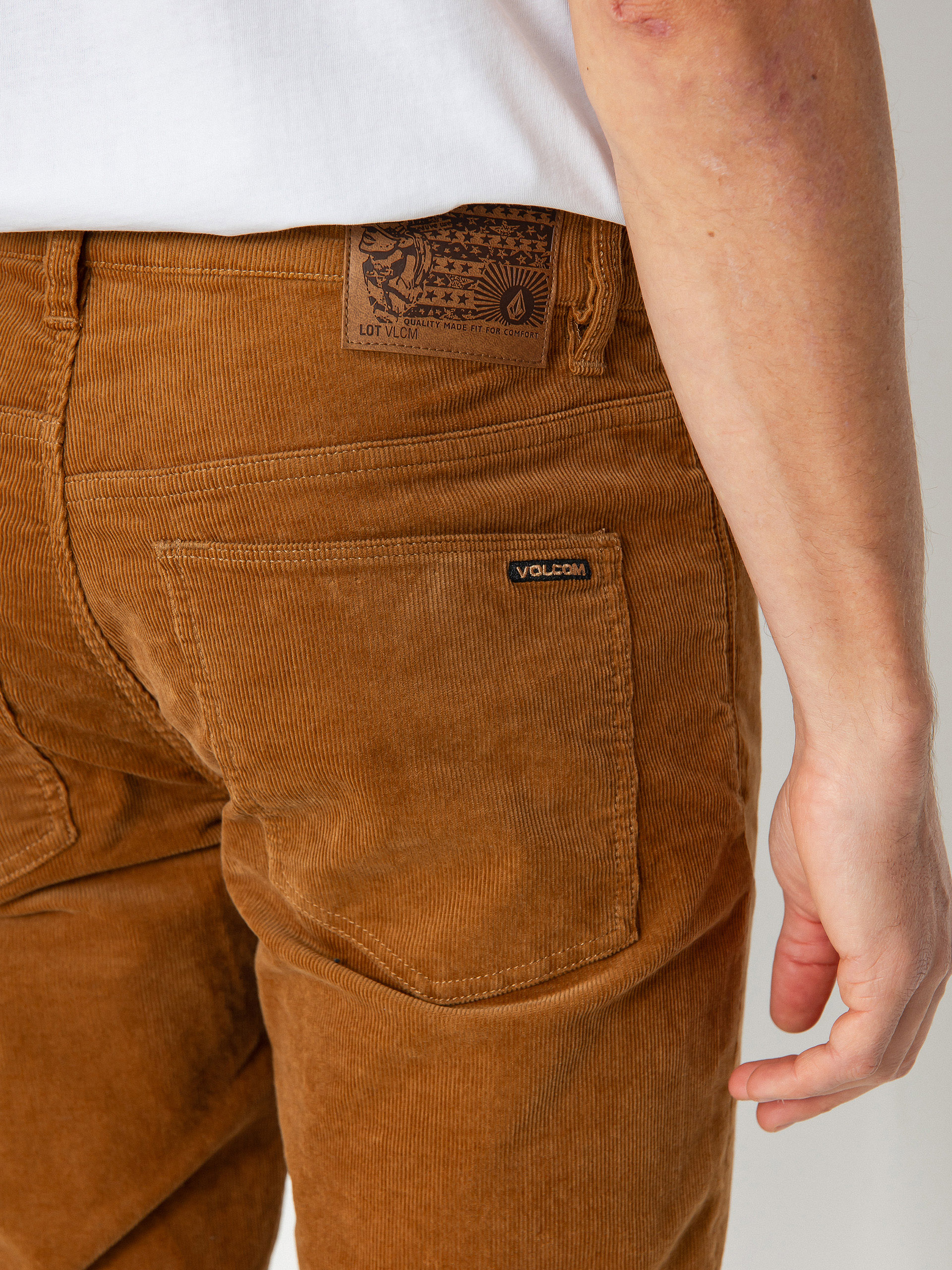 Volcom Solver 5 Pocket Cord Kisnadrág (tobacco)