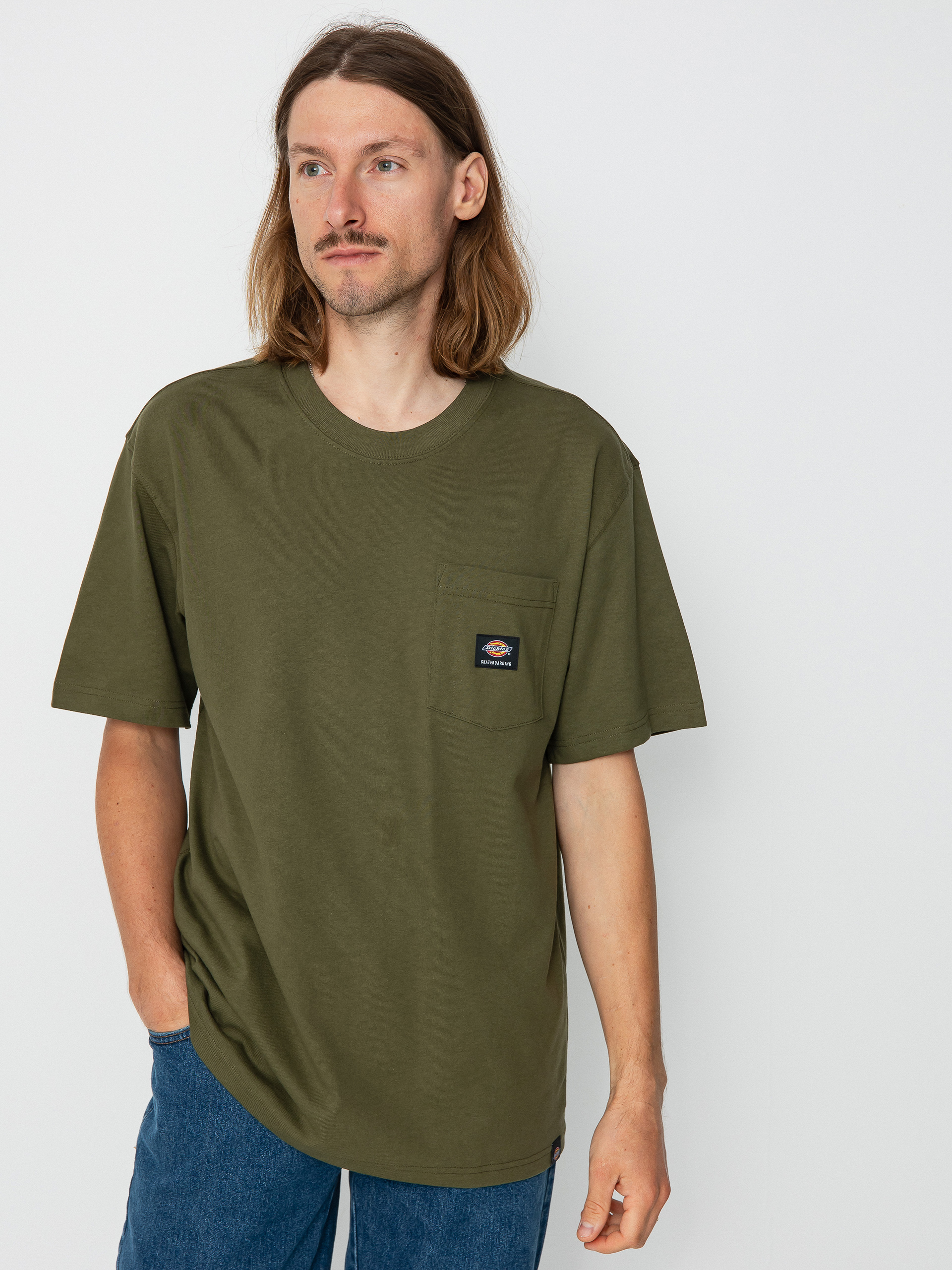 Dickies Mount Vista Pocket Póló (dark olive)