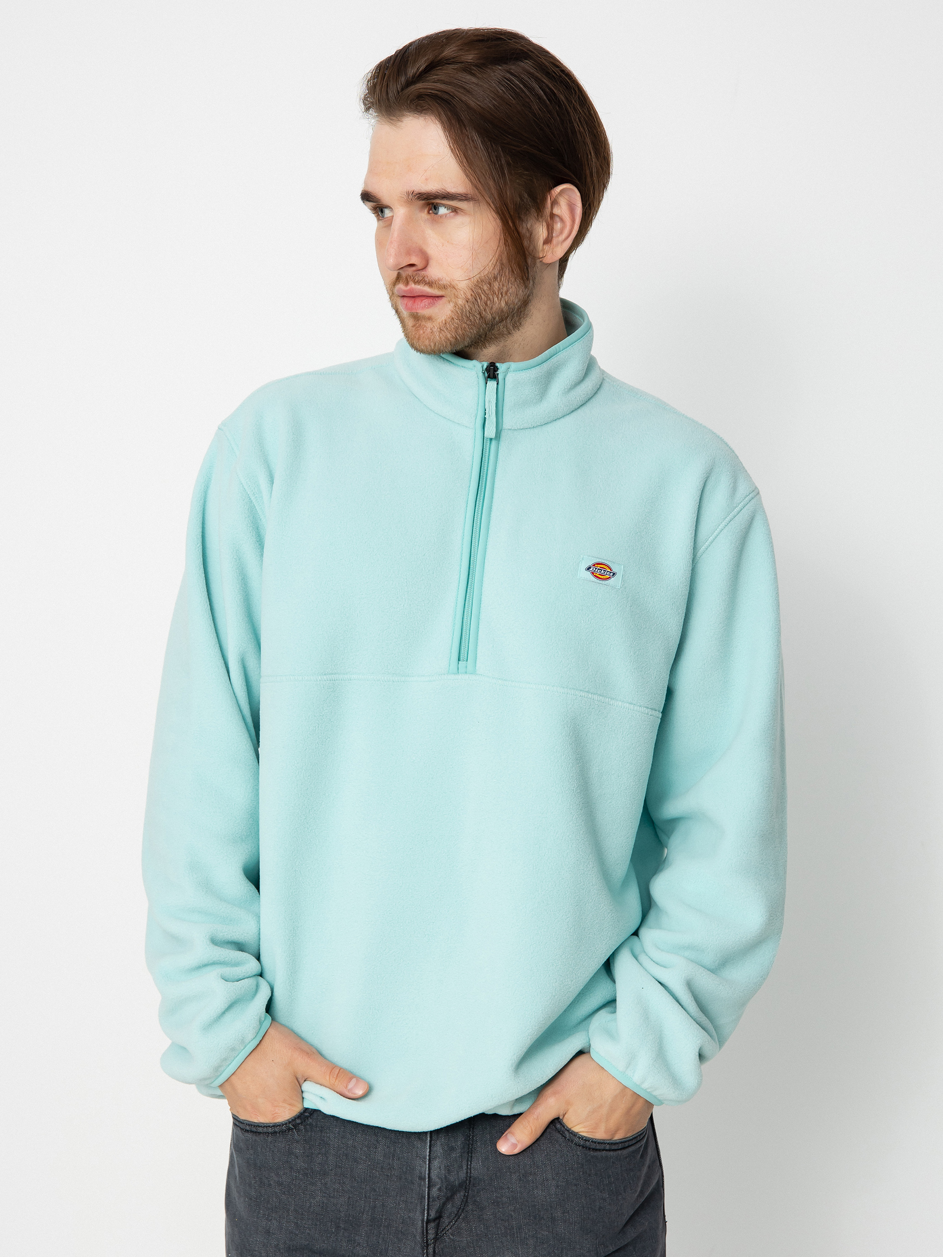 Dickies Louisburg Polár pulóver (pastl turquoise)